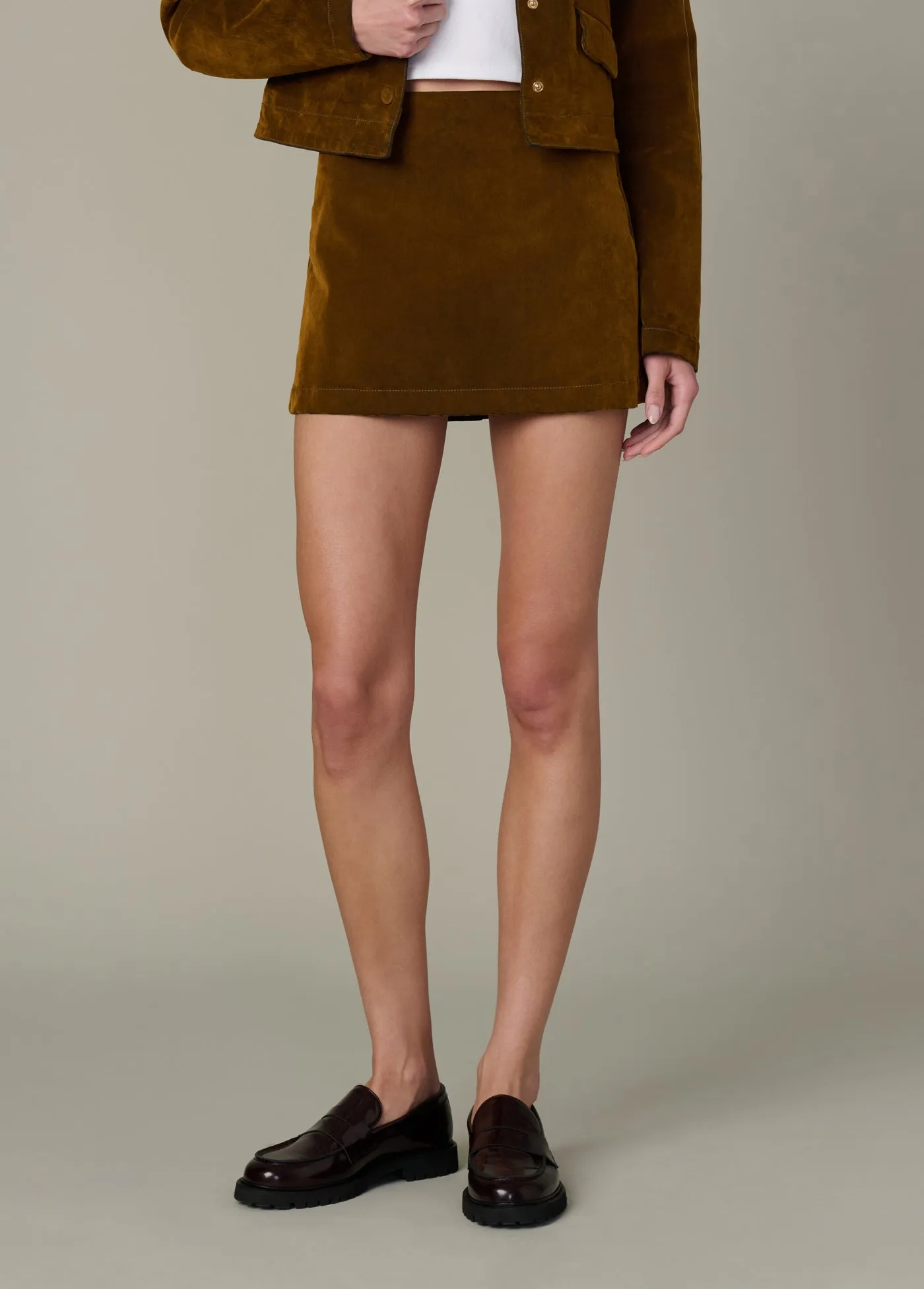 THE MINI SKIRT FLOCKED sold by Joe's Jeans product image thumbnail 2