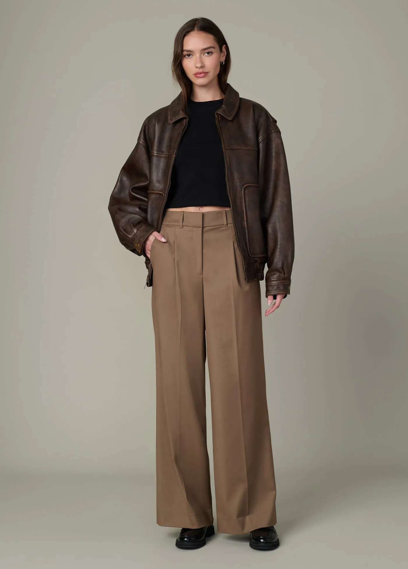 THE LUCA LEATHER BOMBER JACKET sold by Joe's Jeans product image thumbnail 2