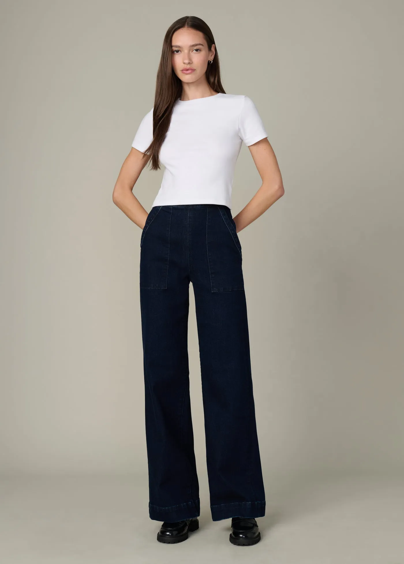 THE SIDE ZIP WIDE LEG sold by Joe's Jeans