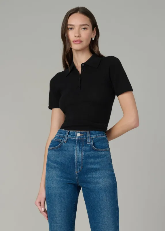 THE CASHMERE SHORT SLEEVE POLO SWEATER sold by Joe's Jeans