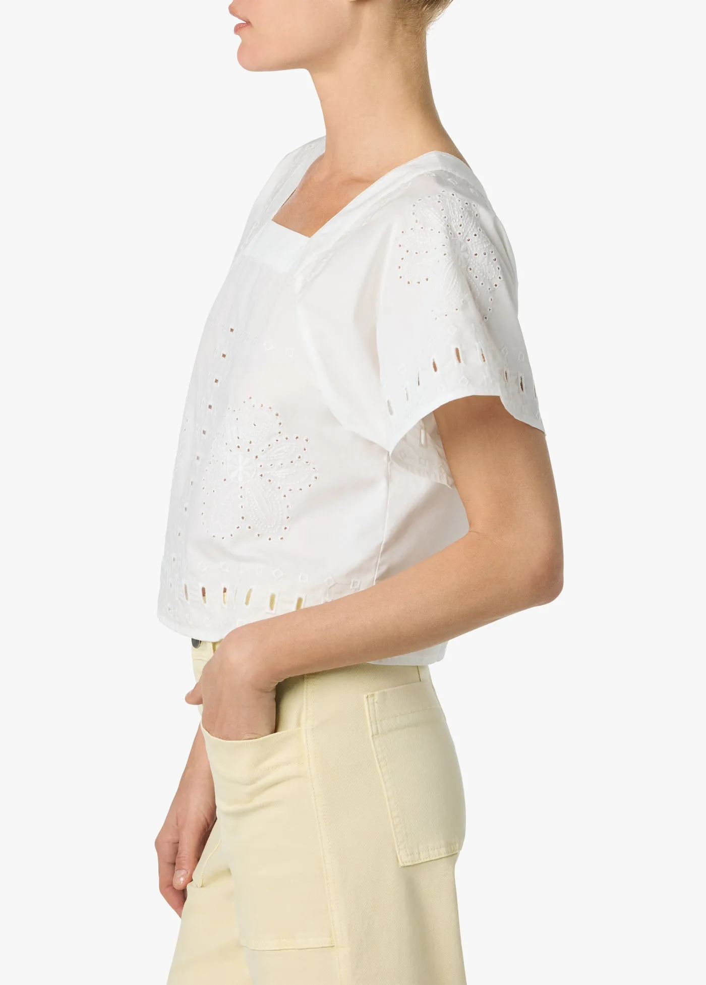 CROPPED BROADERIE TOP sold by Joe's Jeans product image thumbnail 2