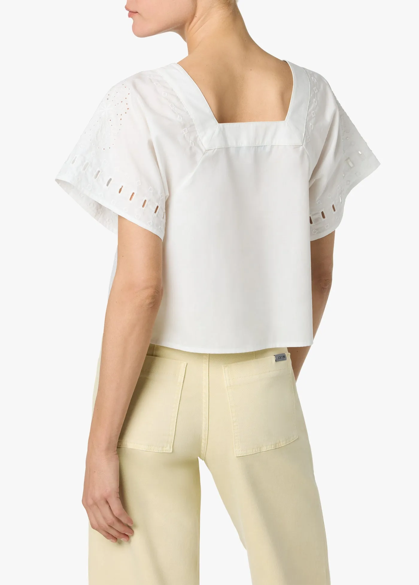 CROPPED BROADERIE TOP sold by Joe's Jeans product image thumbnail 3