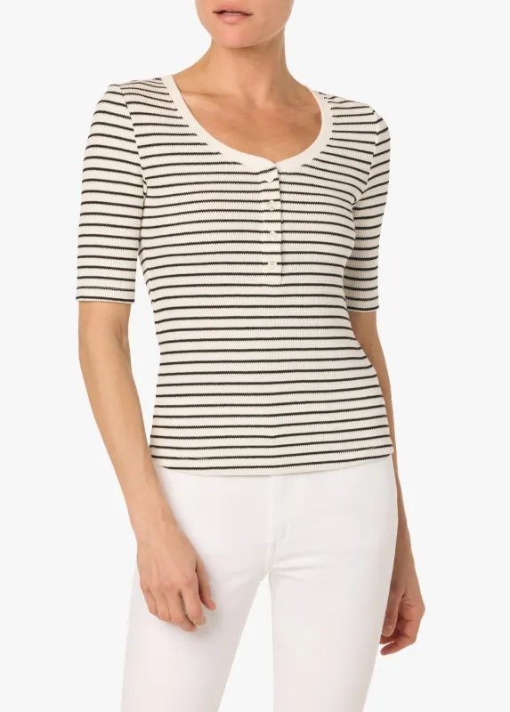 HENLEY HALF SLEEVE TOP sold by Joe's Jeans