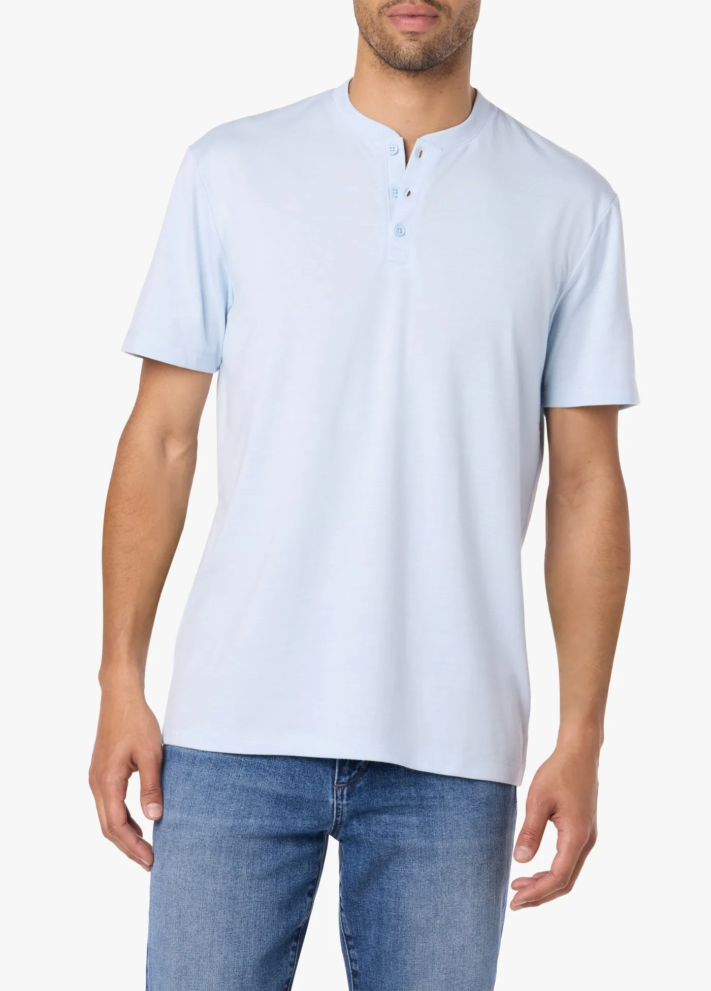 SHORT SLEEVE HENLEY TEE sold by Joe's Jeans
