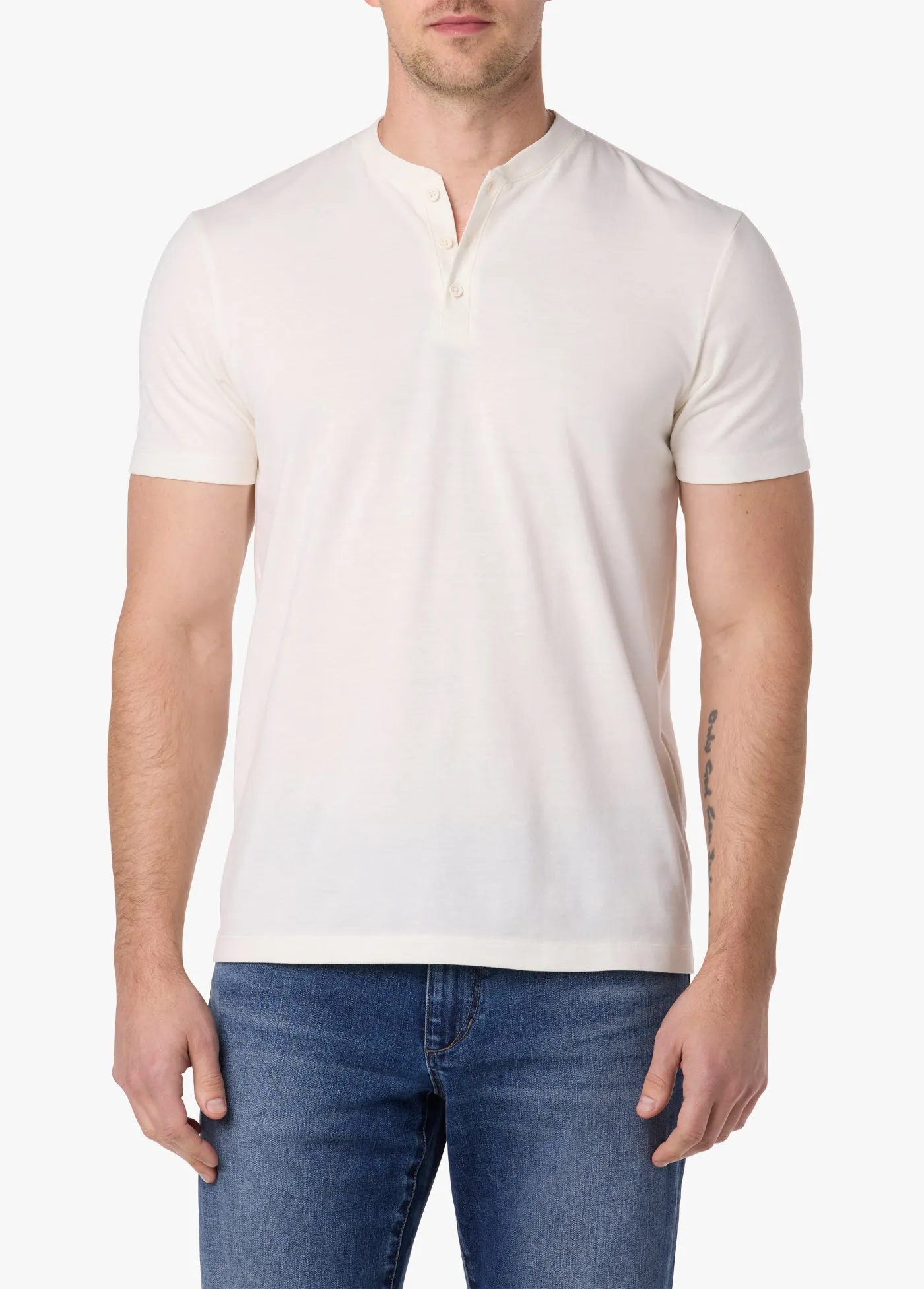 SHORT SLEEVE HENLEY TEE sold by Joe's Jeans