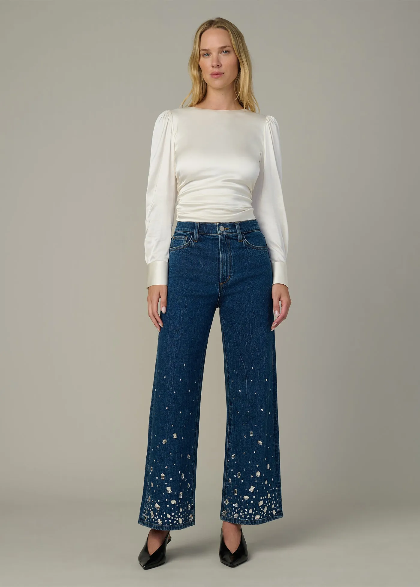 THE MARIE TIE BACK BLOUSE sold by Joe's Jeans product image thumbnail 2