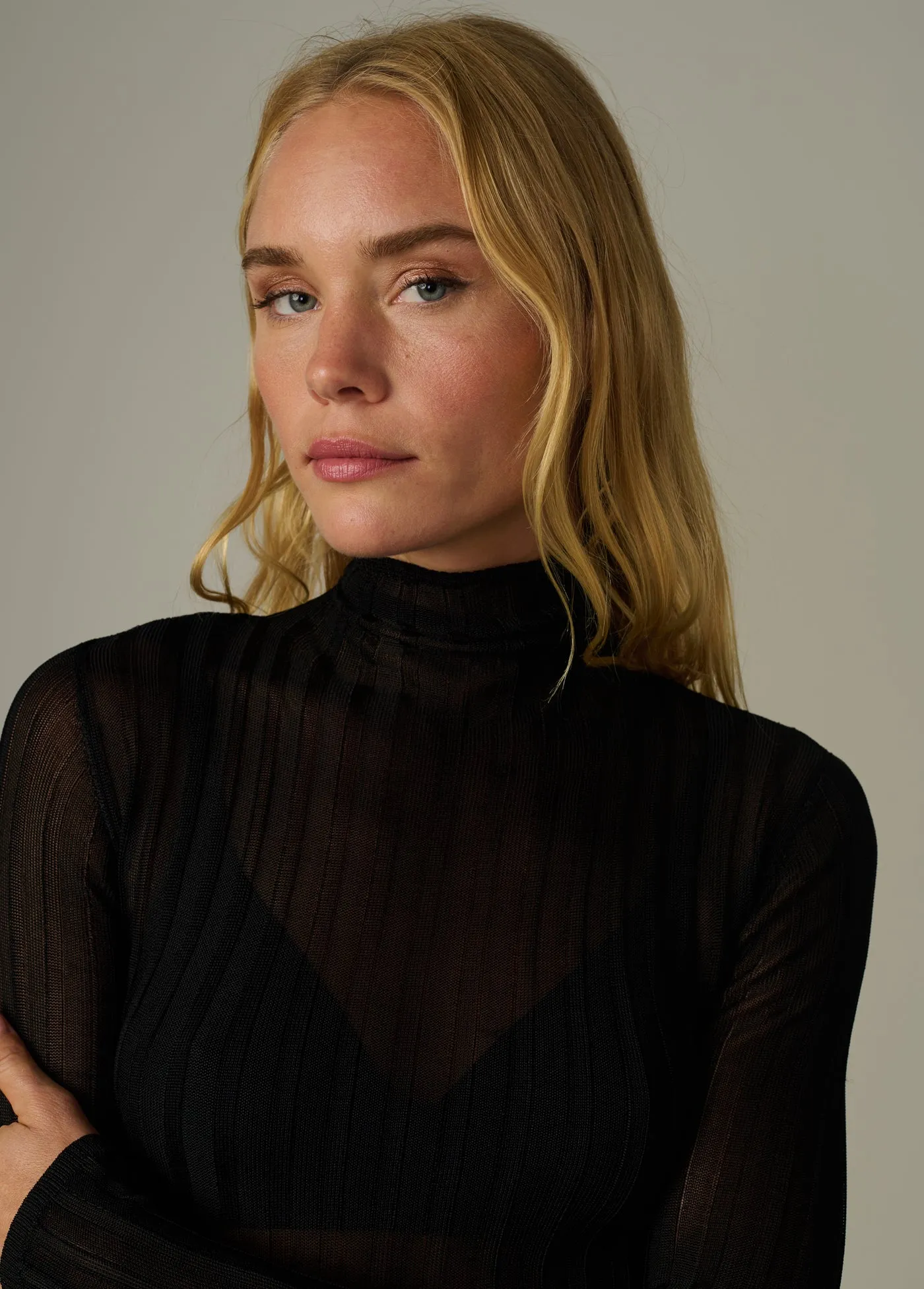 THE LANA RIBBED TURTLENECK sold by Joe's Jeans product image thumbnail 5