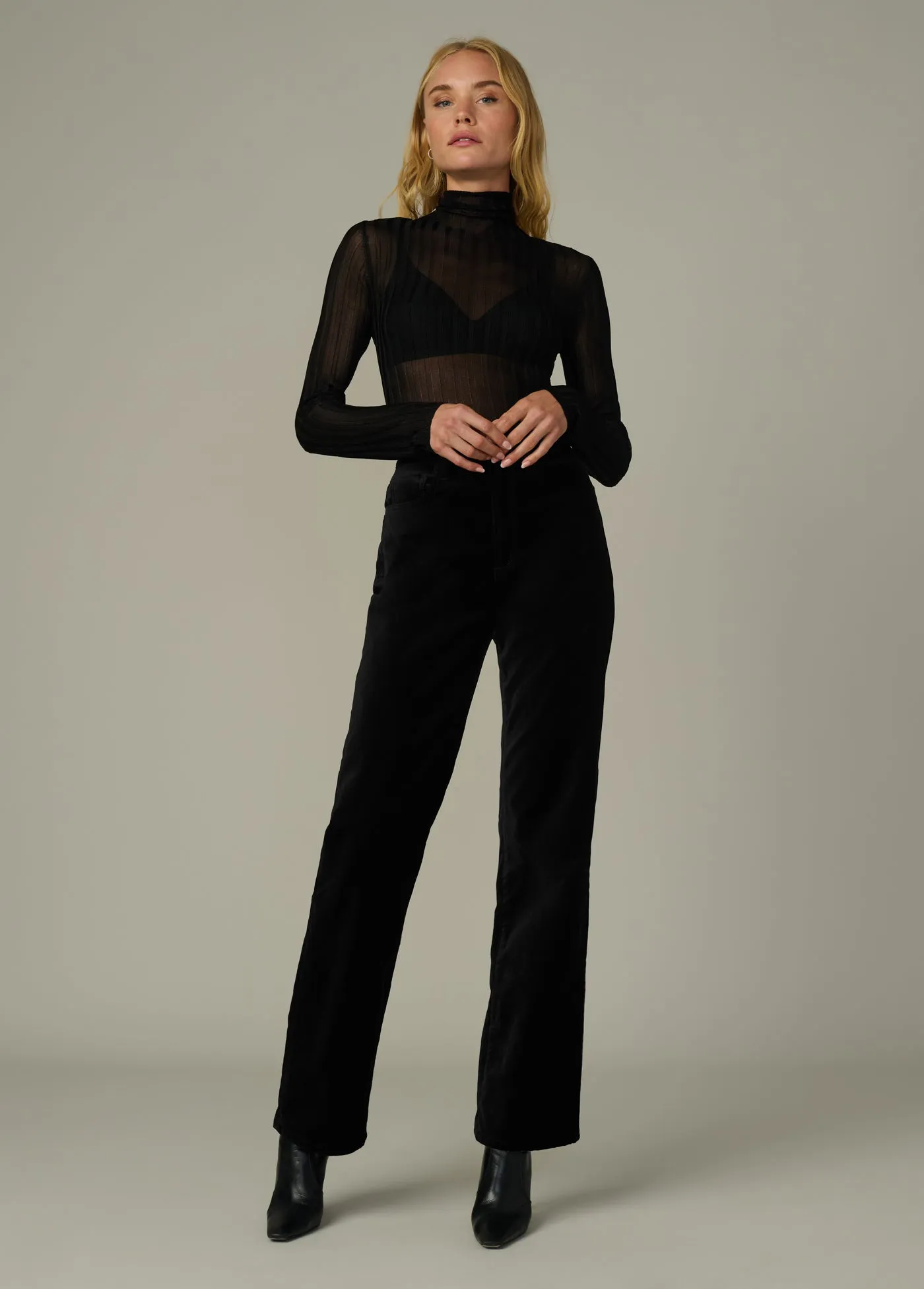 THE LANA RIBBED TURTLENECK sold by Joe's Jeans product image thumbnail 2