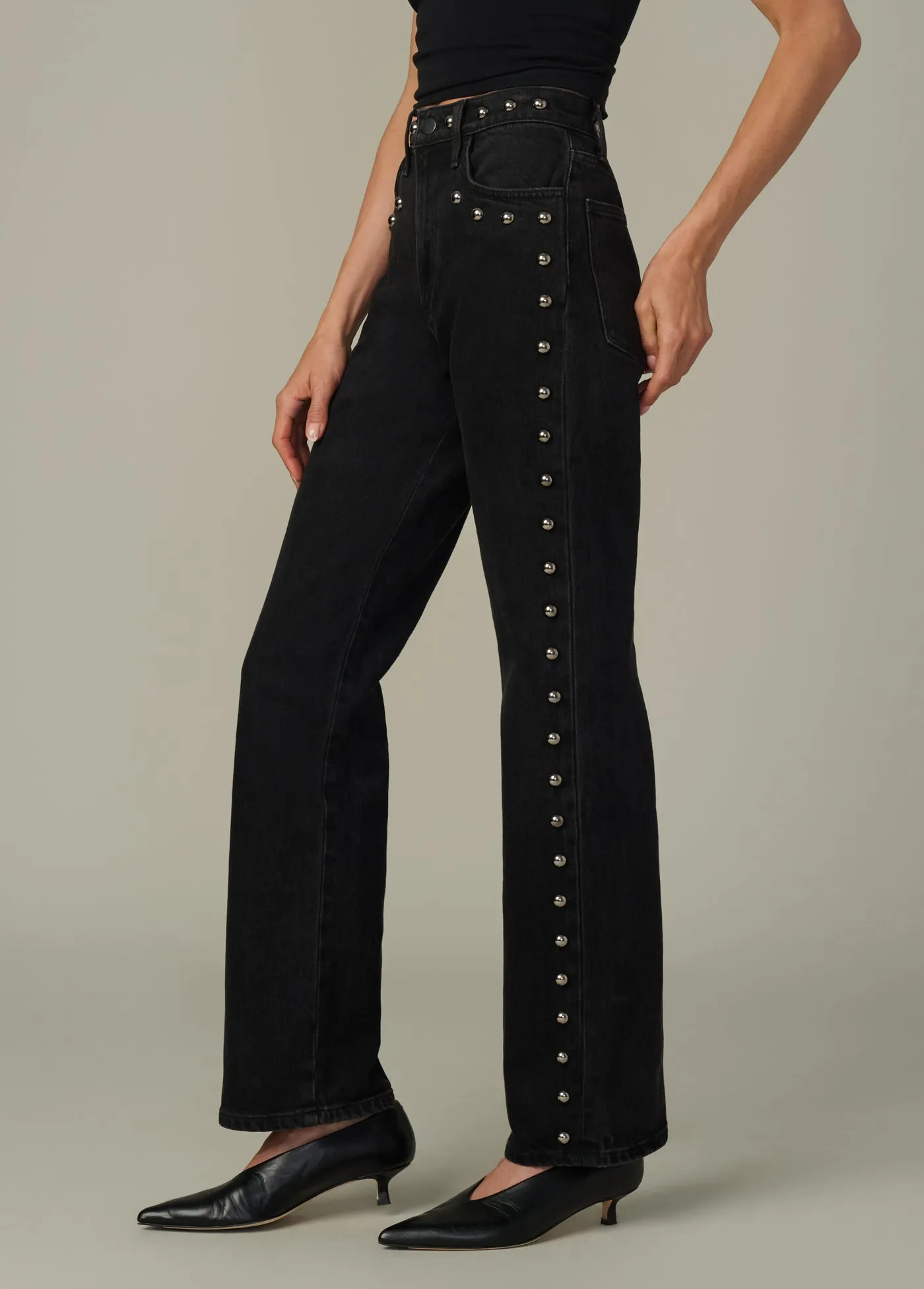 THE MARGOT STUDDED STRAIGHT sold by Joe's Jeans product image thumbnail 3