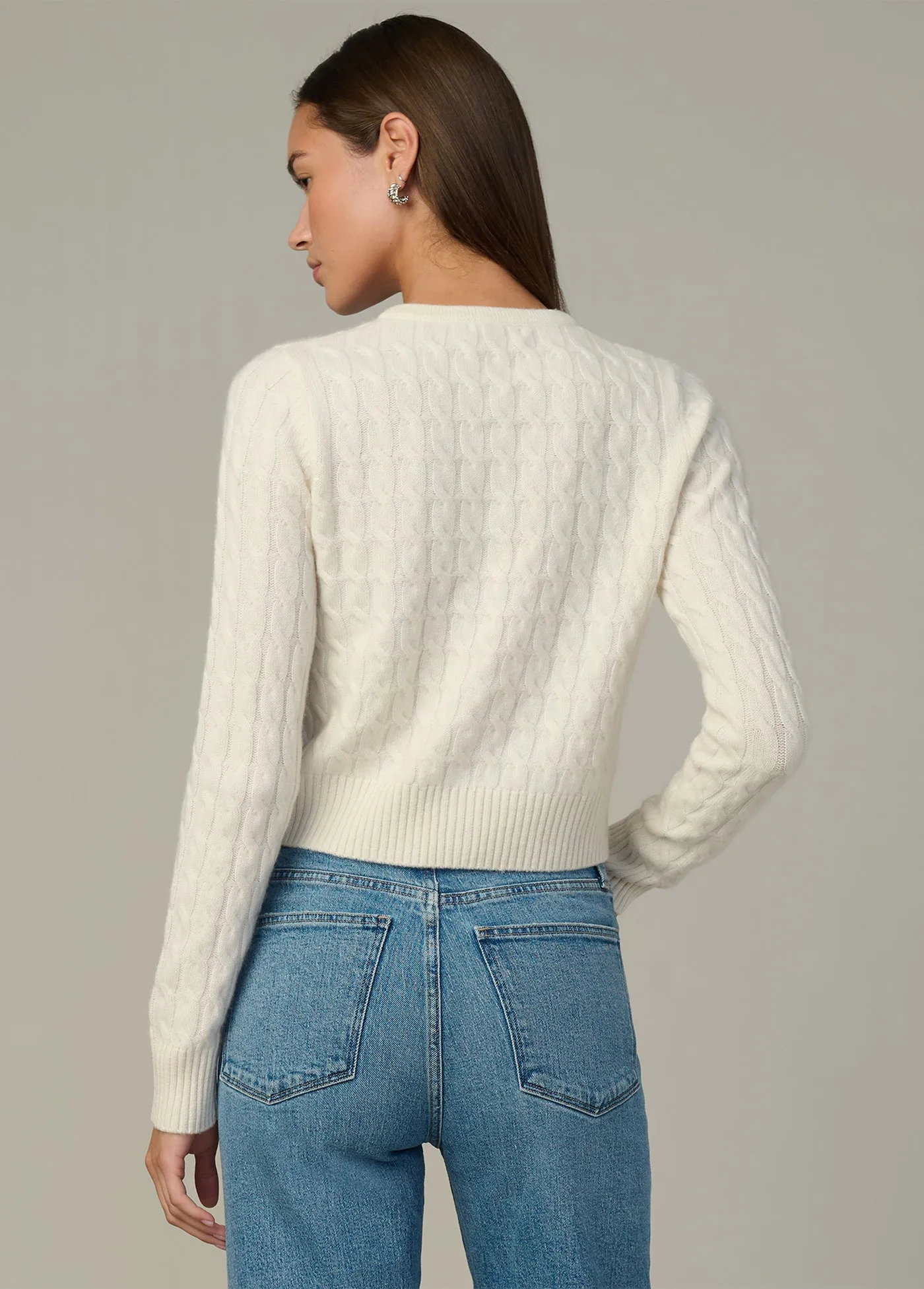 THE CABLE DANI CASHMERE CARDIGAN sold by Joe's Jeans product image thumbnail 4