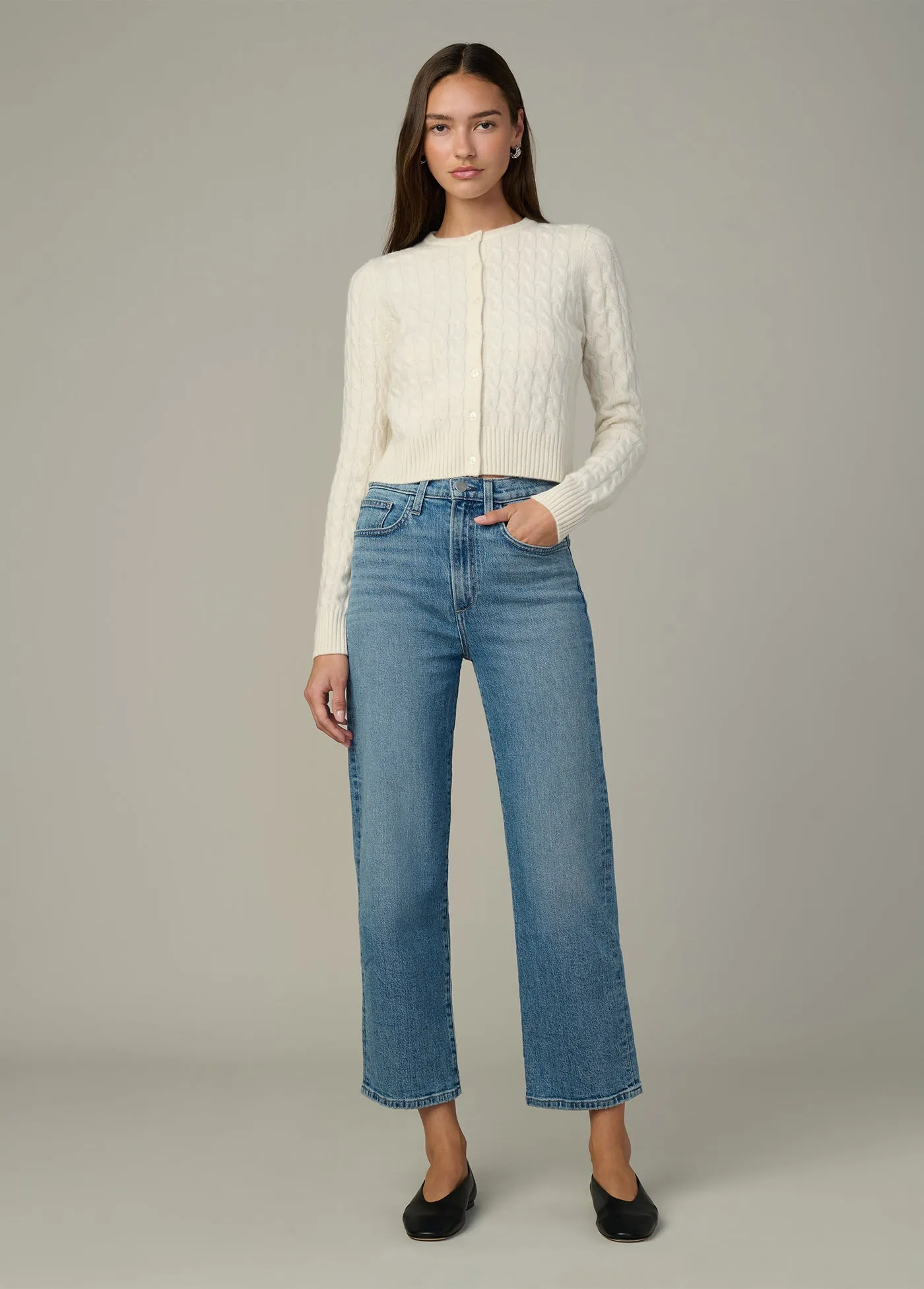 THE CABLE DANI CASHMERE CARDIGAN sold by Joe's Jeans product image thumbnail 2