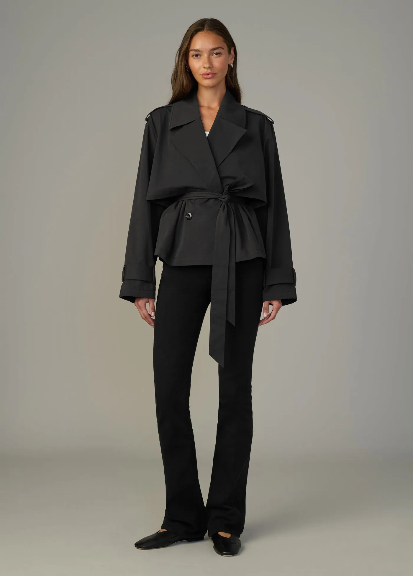 THE LIZ CROPPED TRENCH COAT sold by Joe's Jeans product image thumbnail 2