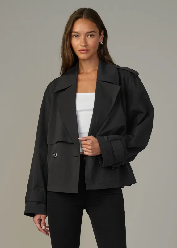 THE LIZ CROPPED TRENCH COAT sold by Joe's Jeans