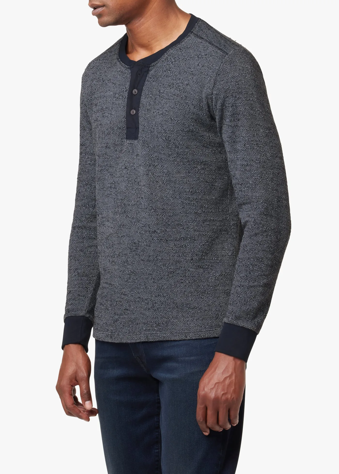 TATE WAFFLE HENLEY sold by Joe's Jeans