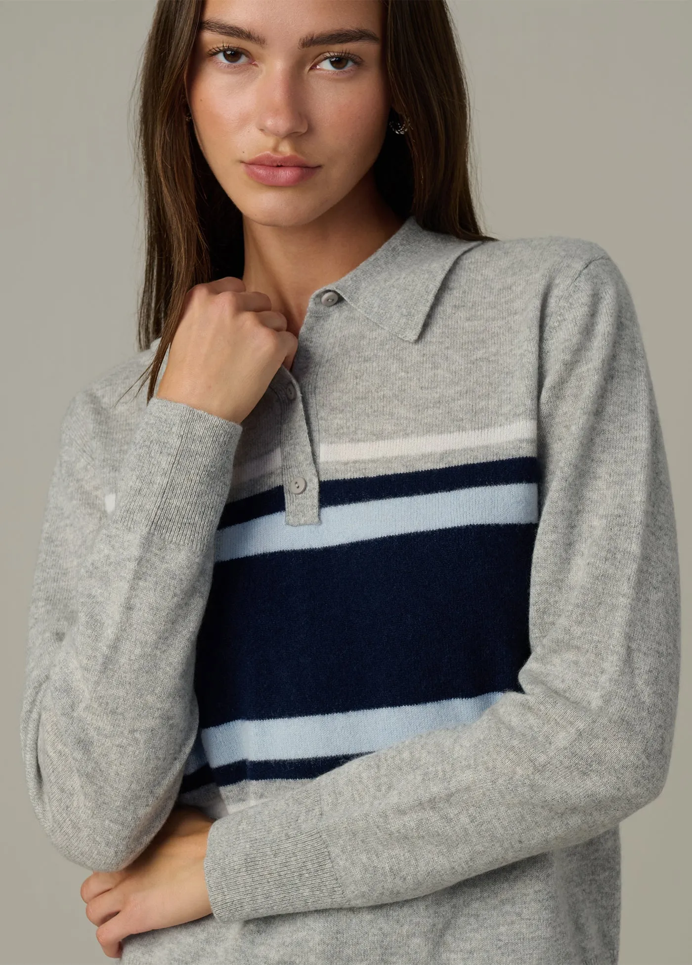 THE LONG SLEEVE CASHMERE POLO sold by Joe's Jeans product image thumbnail 5