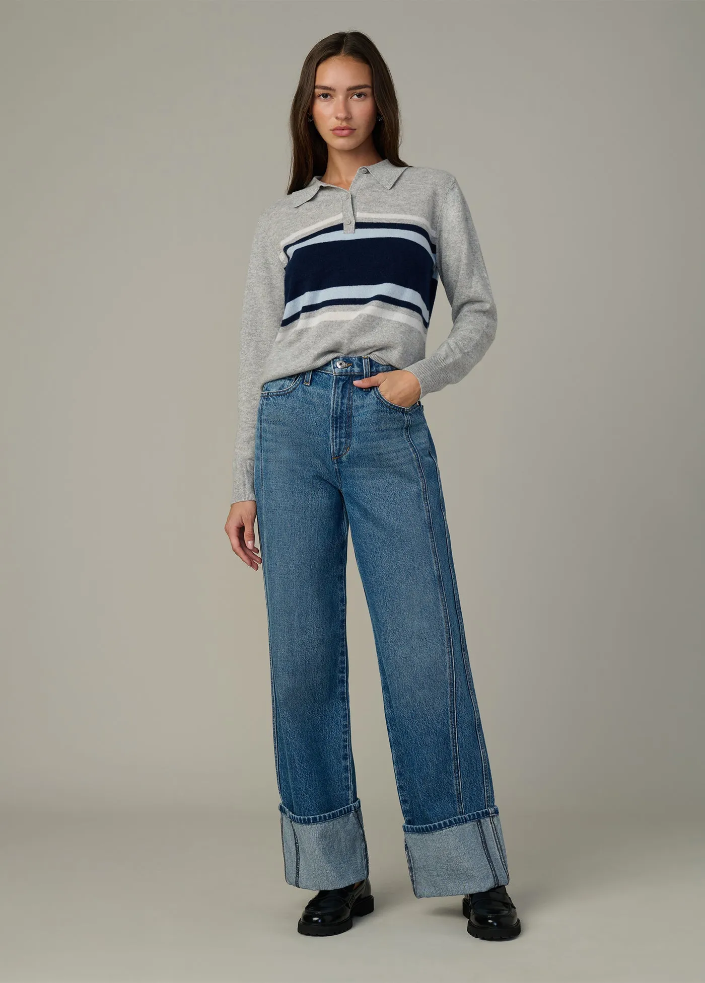 THE LONG SLEEVE CASHMERE POLO sold by Joe's Jeans product image thumbnail 2