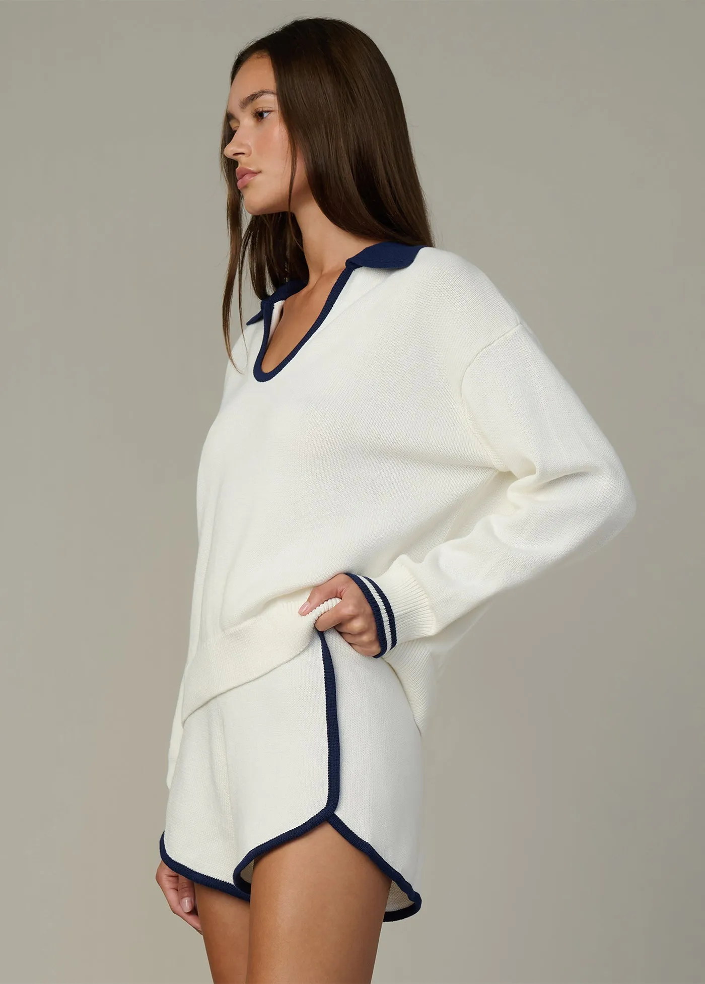 THE ROMIE POLO SWEATER sold by Joe's Jeans product image thumbnail 2