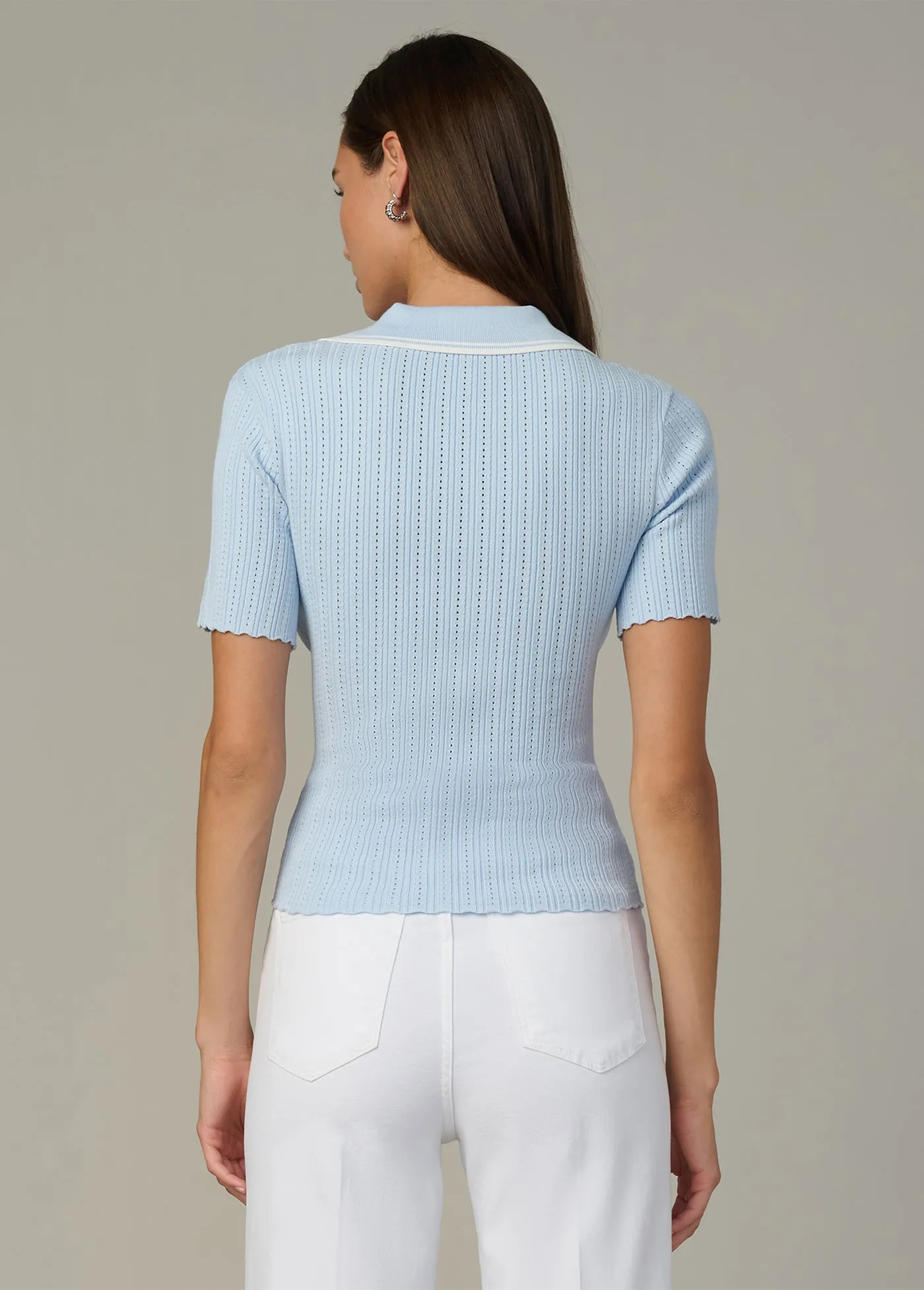 THE JESS POINTELLE POLO SHIRT sold by Joe's Jeans product image thumbnail 4