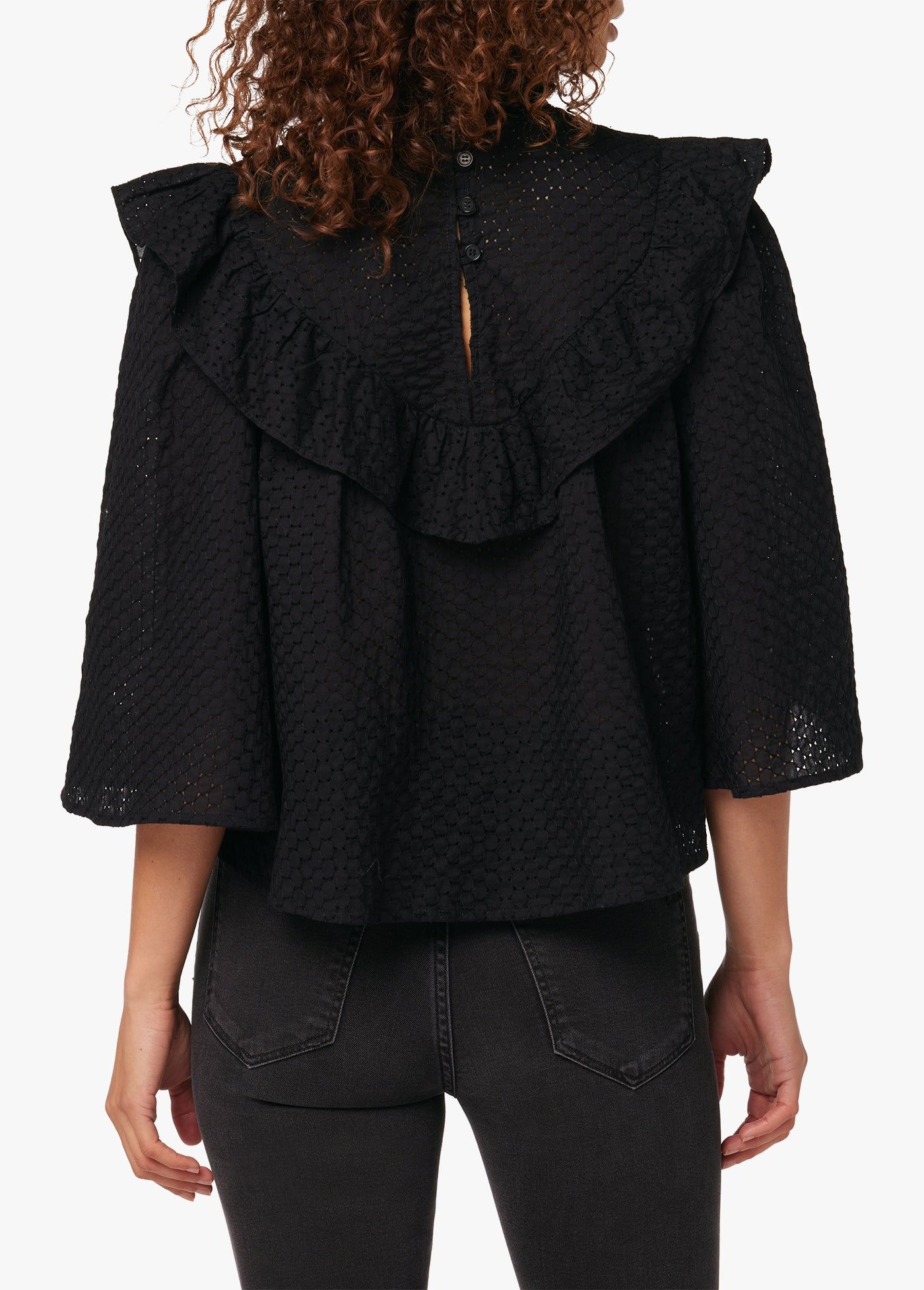 BRIELLE BRODERIE ANGLAIS BLOUSE sold by Joe's Jeans product image thumbnail 3