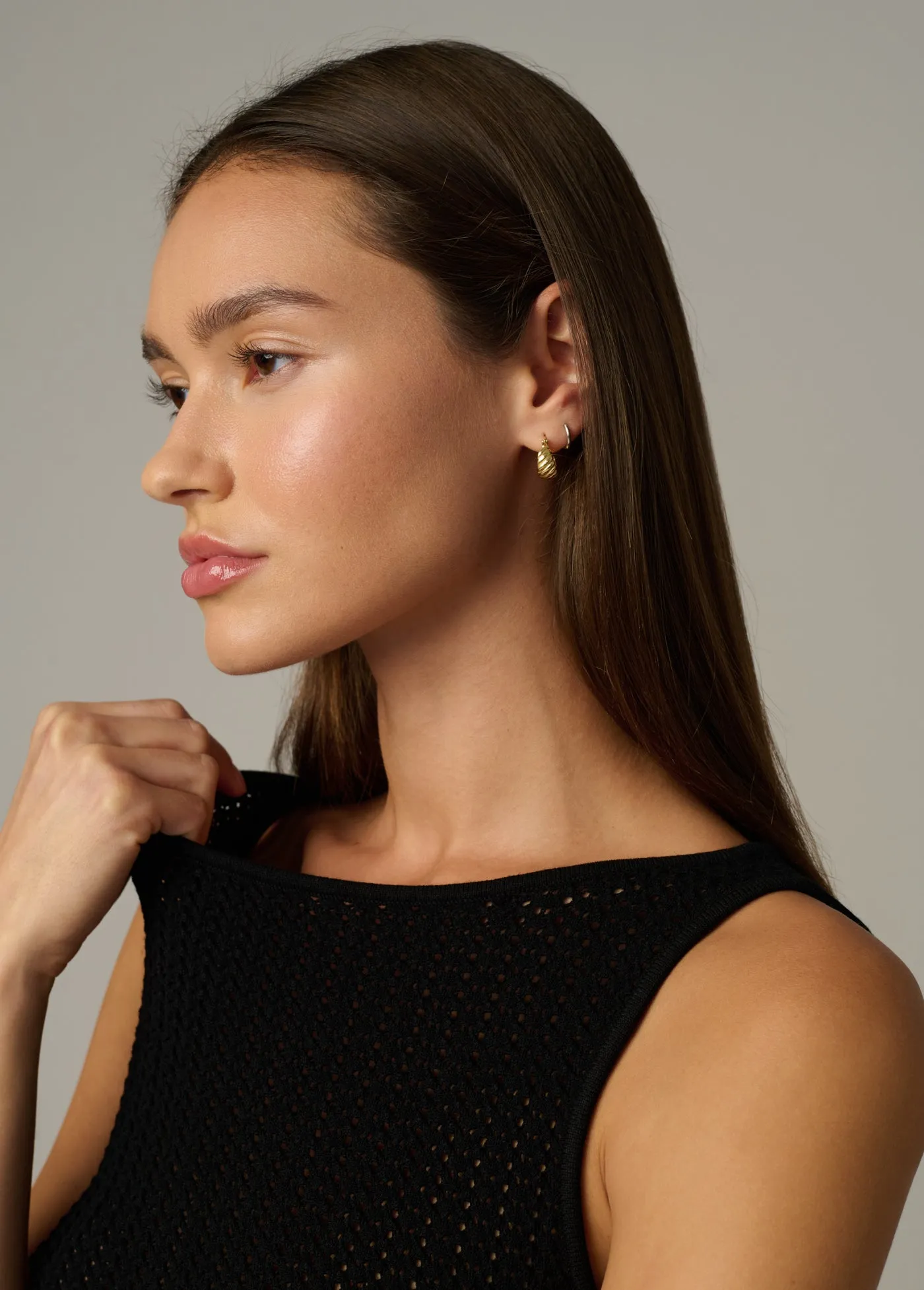 THE CROCHET BOATNECK TANK sold by Joe's Jeans product image thumbnail 5