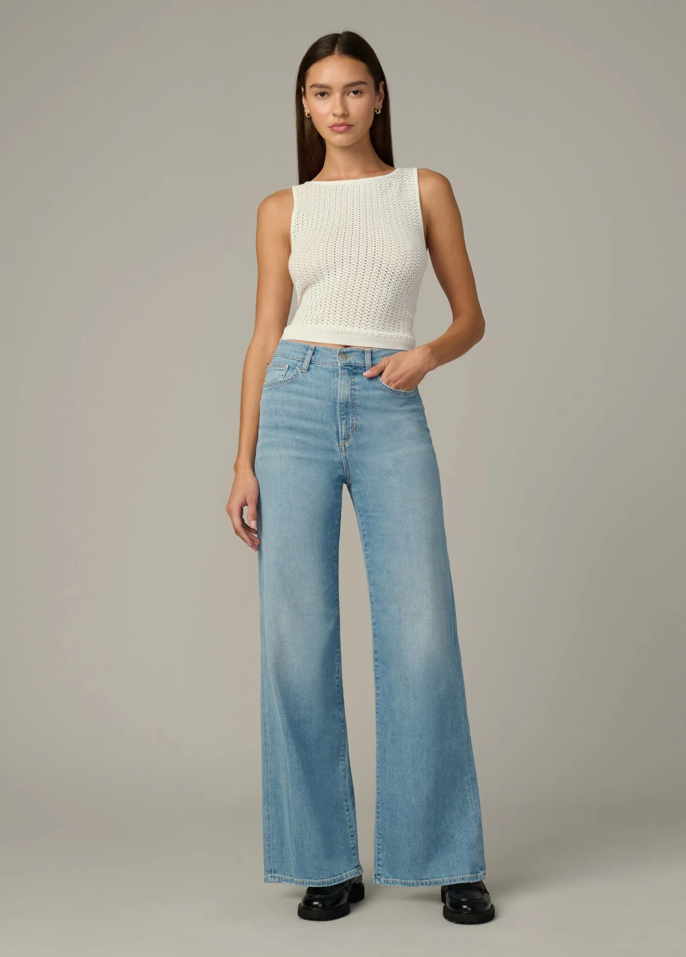 THE CROCHET BOATNECK TANK sold by Joe's Jeans product image thumbnail 2