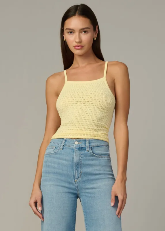 THE POINTELLE EVERYDAY TANK sold by Joe's Jeans