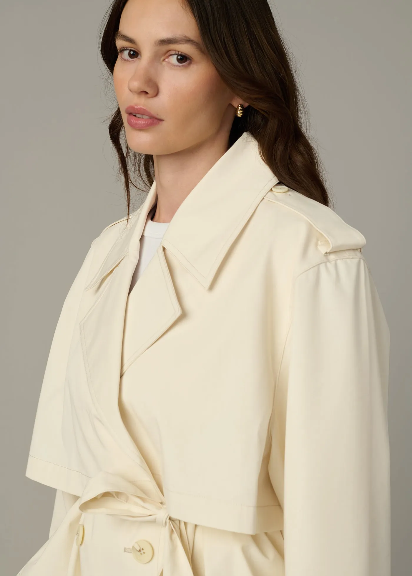THE LIZ CROPPED TRENCH COAT sold by Joe's Jeans product image thumbnail 5