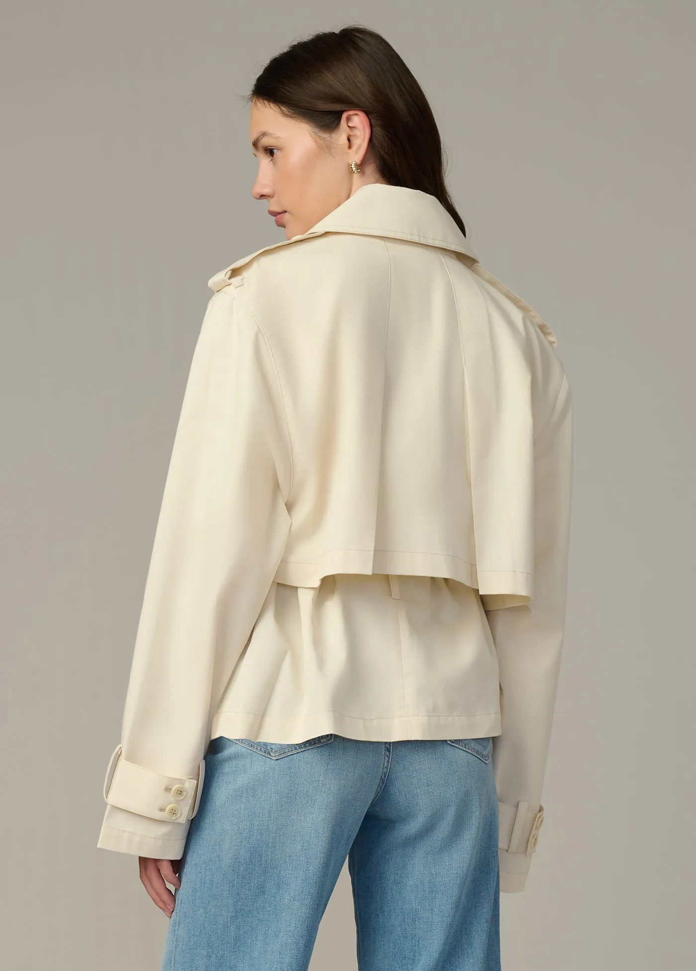 THE LIZ CROPPED TRENCH COAT sold by Joe's Jeans product image thumbnail 4