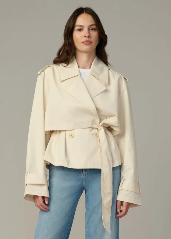 THE LIZ CROPPED TRENCH COAT sold by Joe's Jeans