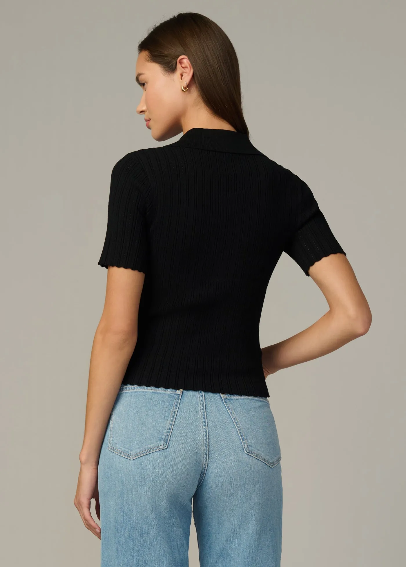 THE JESS POINTELLE POLO SHIRT sold by Joe's Jeans product image thumbnail 4