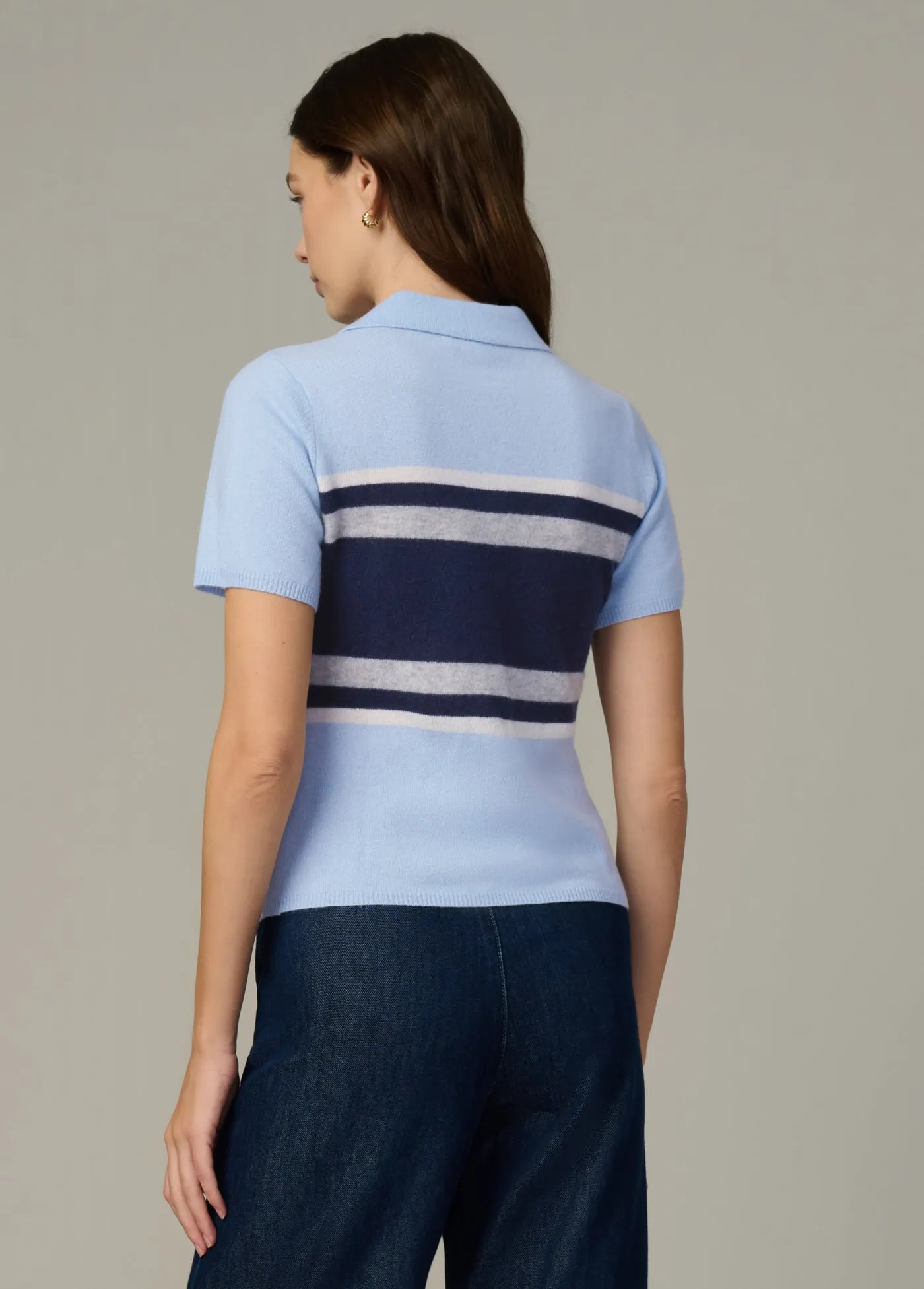 THE CASHMERE SHORT SLEEVE RUGBY POLO sold by Joe's Jeans product image thumbnail 4