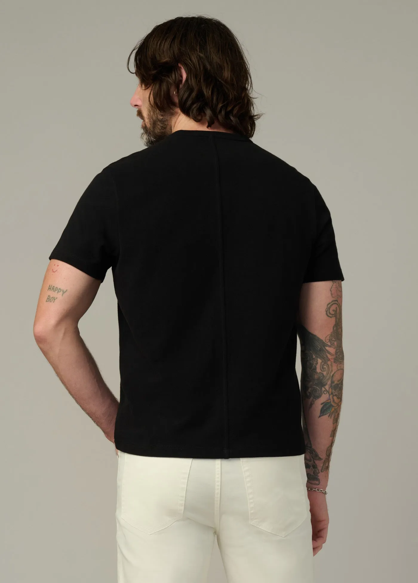 THE MODERN PIQUE HENLEY sold by Joe's Jeans product image thumbnail 4