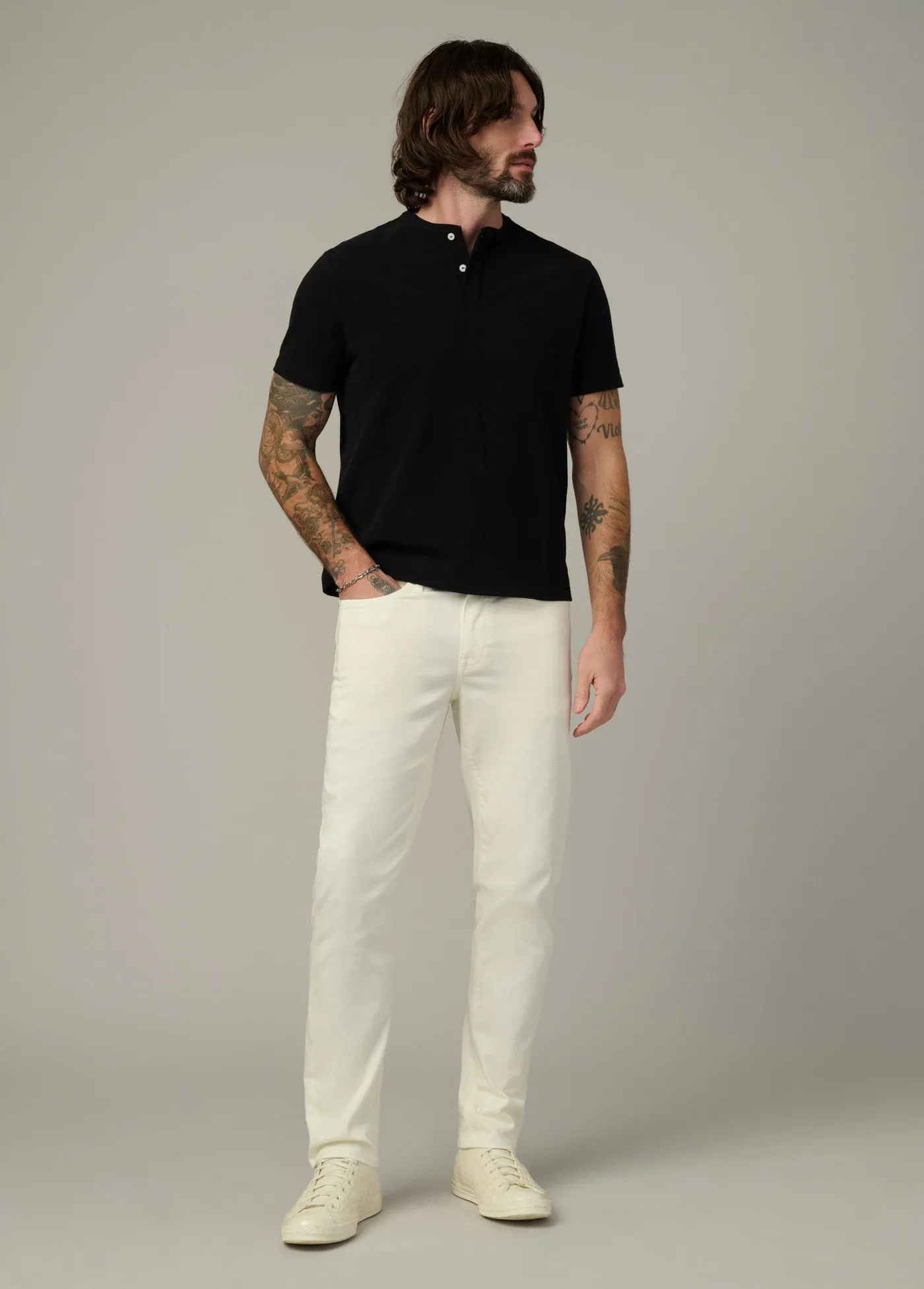 THE MODERN PIQUE HENLEY sold by Joe's Jeans product image thumbnail 2