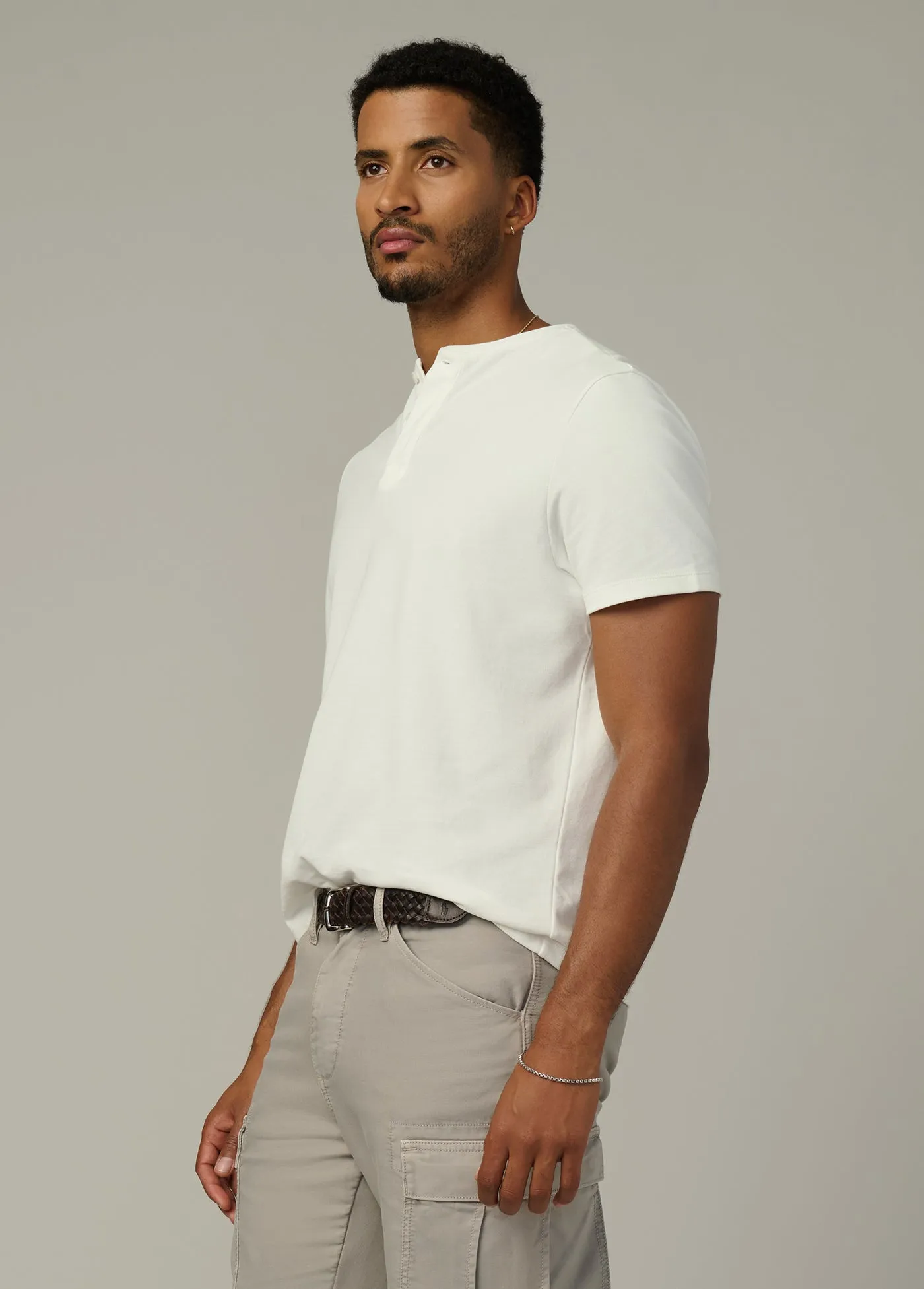 THE MODERN PIQUE HENLEY sold by Joe's Jeans product image thumbnail 3