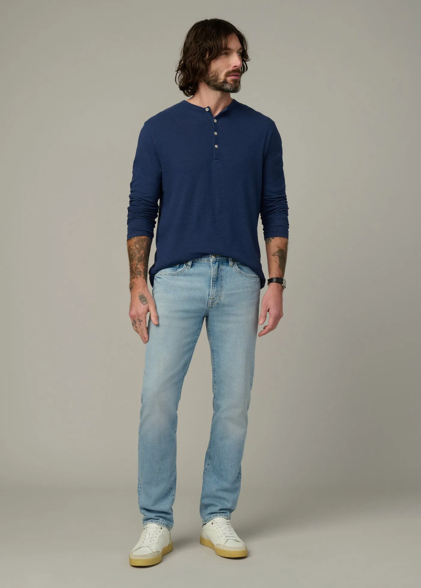 LONG SLEEVE HENLEY sold by Joe's Jeans product image thumbnail 2