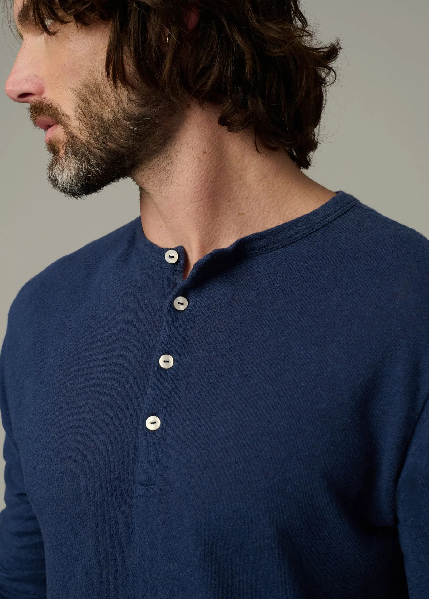 LONG SLEEVE HENLEY sold by Joe's Jeans product image thumbnail 5