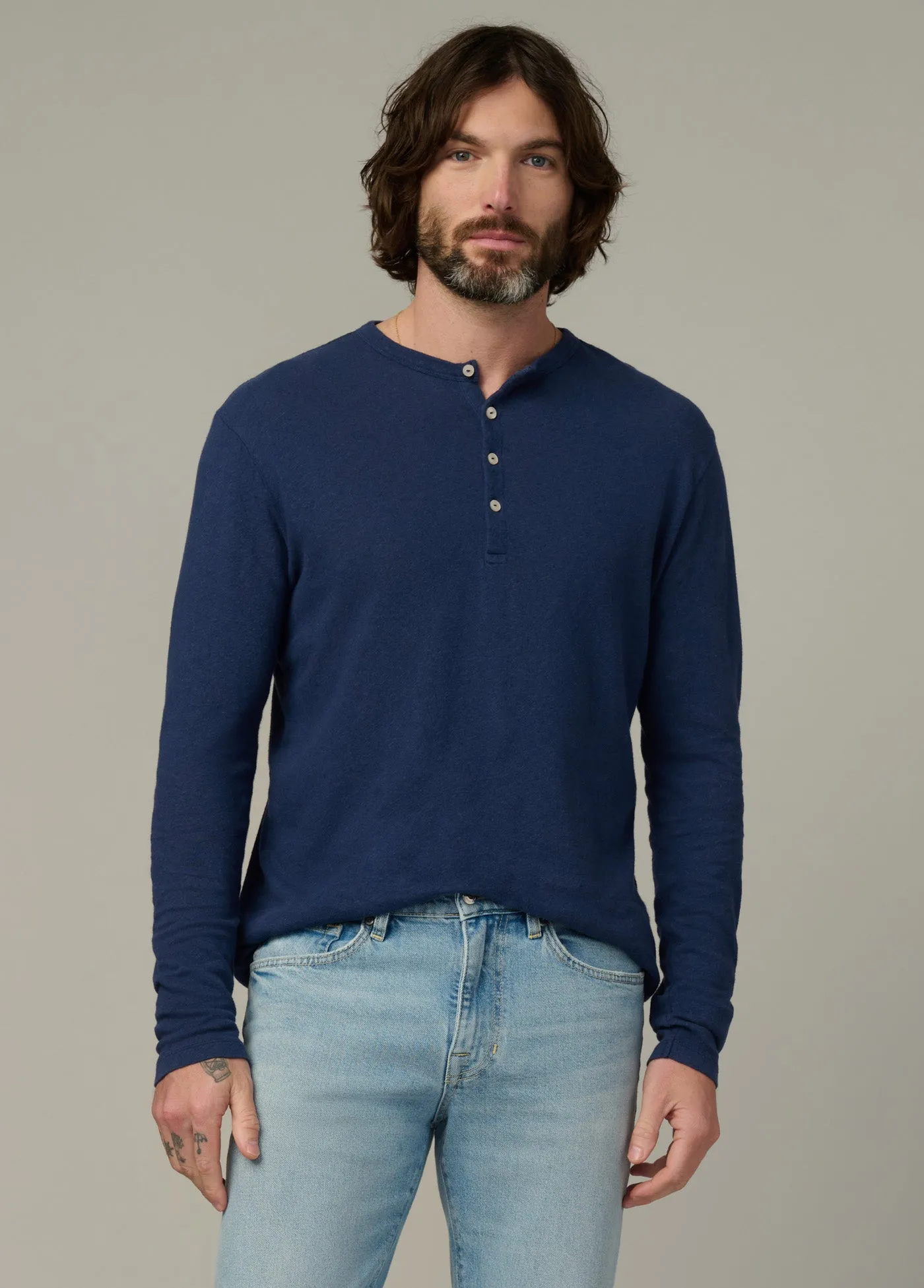 LONG SLEEVE HENLEY sold by Joe's Jeans