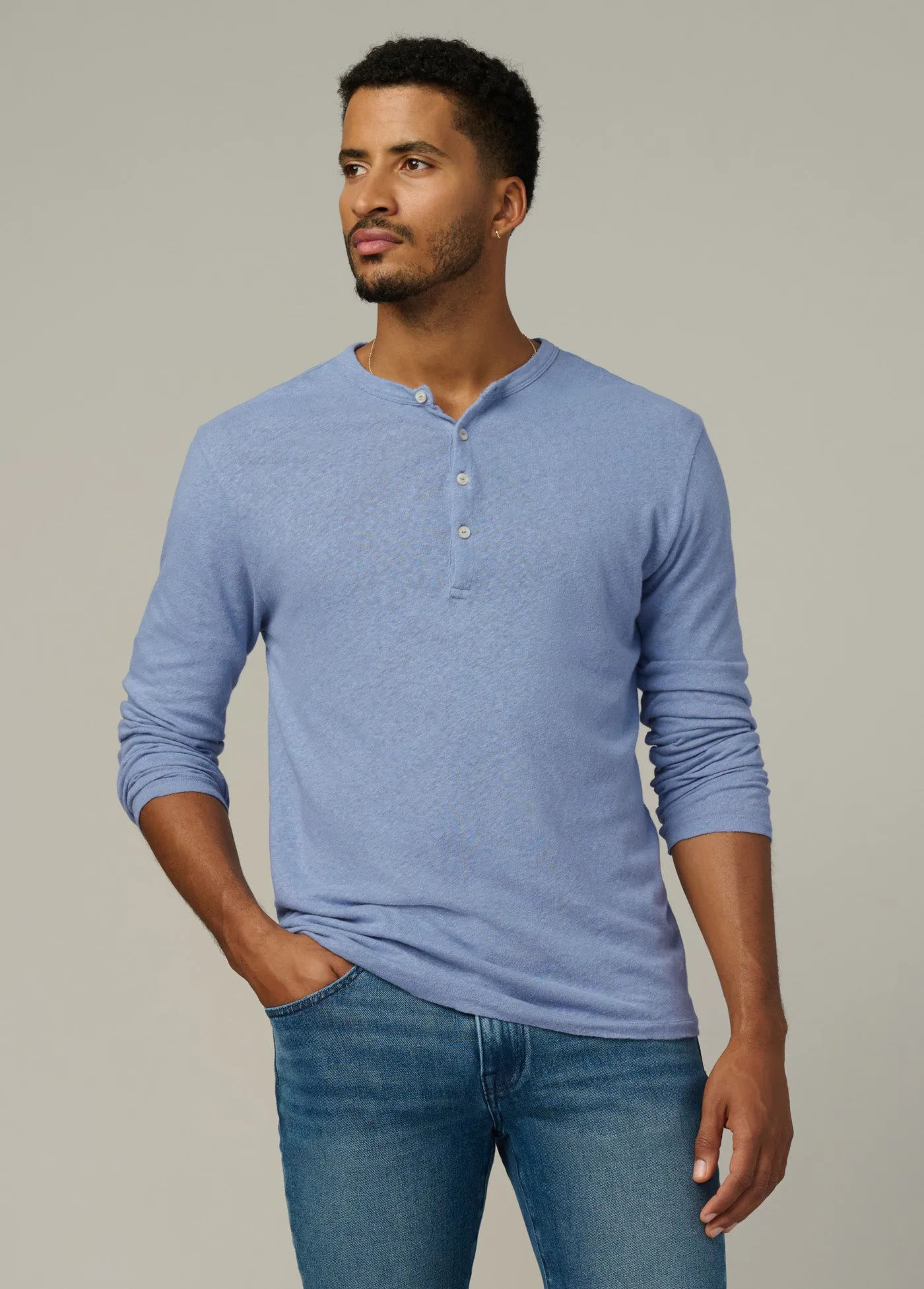 LONG SLEEVE HENLEY sold by Joe's Jeans