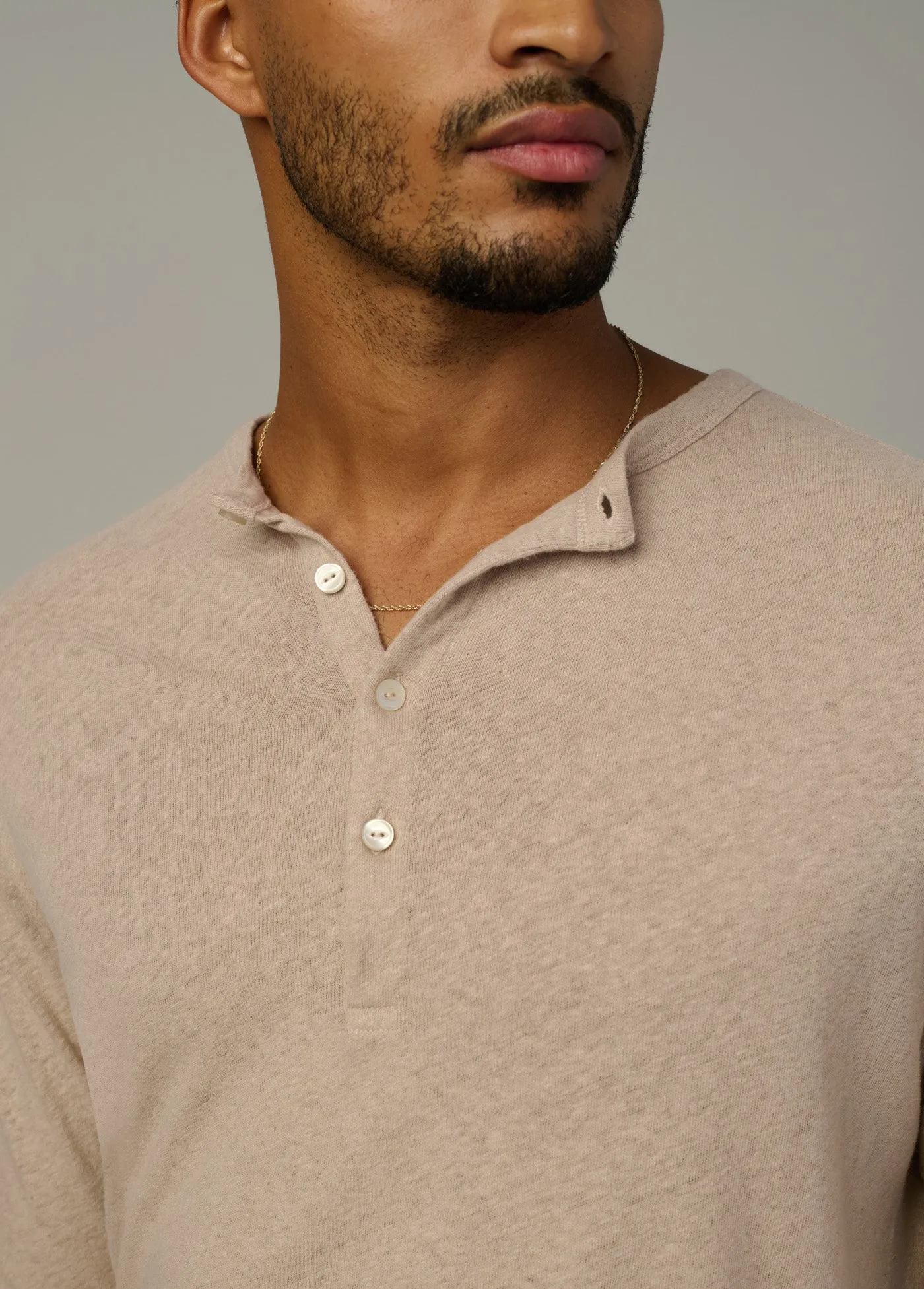 LONG SLEEVE HENLEY sold by Joe's Jeans product image thumbnail 5