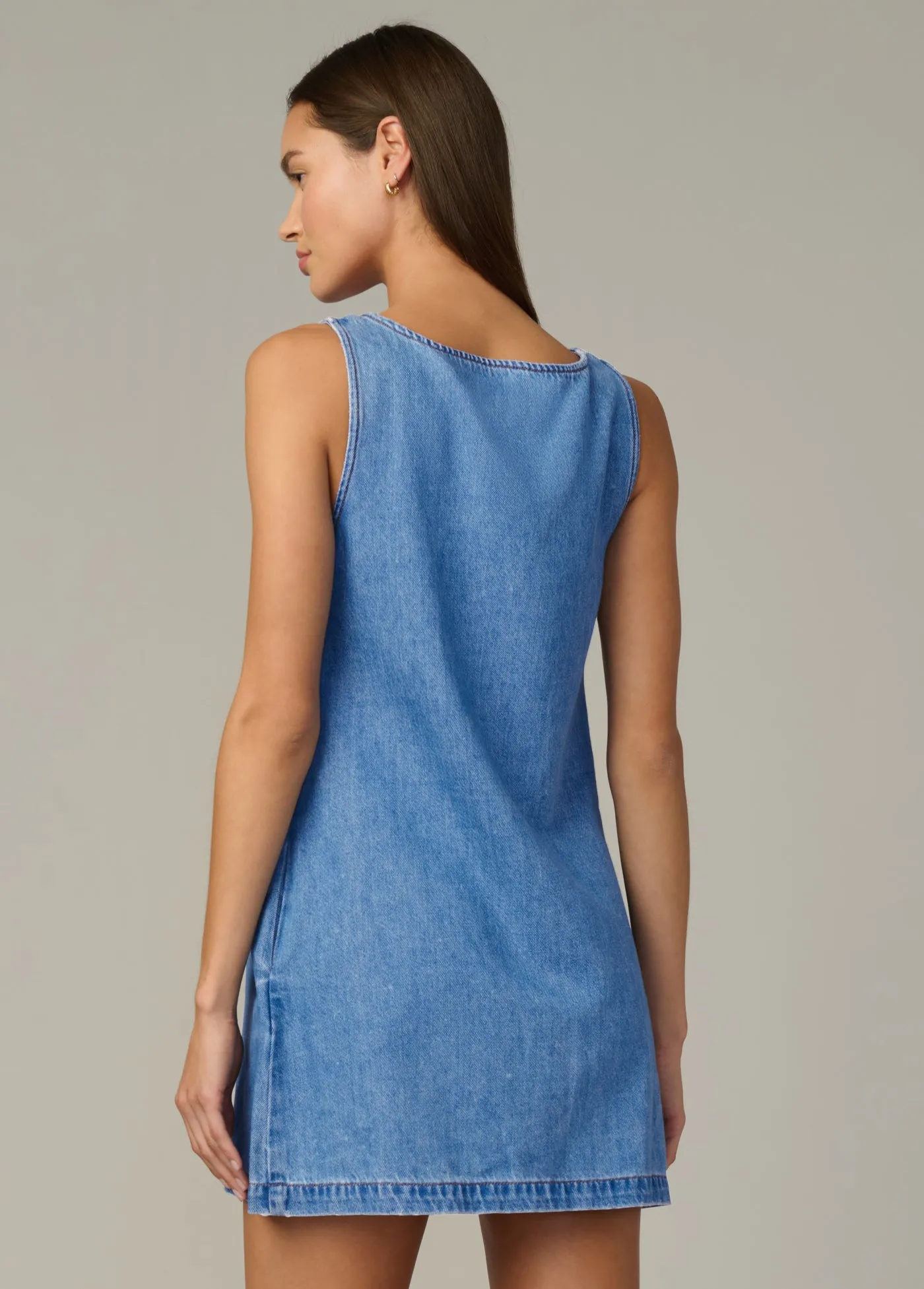 THE SCOOP NECK MINI DRESS sold by Joe's Jeans product image thumbnail 4