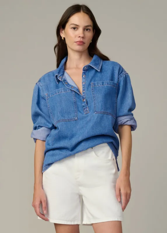 THE EASY DENIM POPOVER SHIRT made by Joe's Jeans