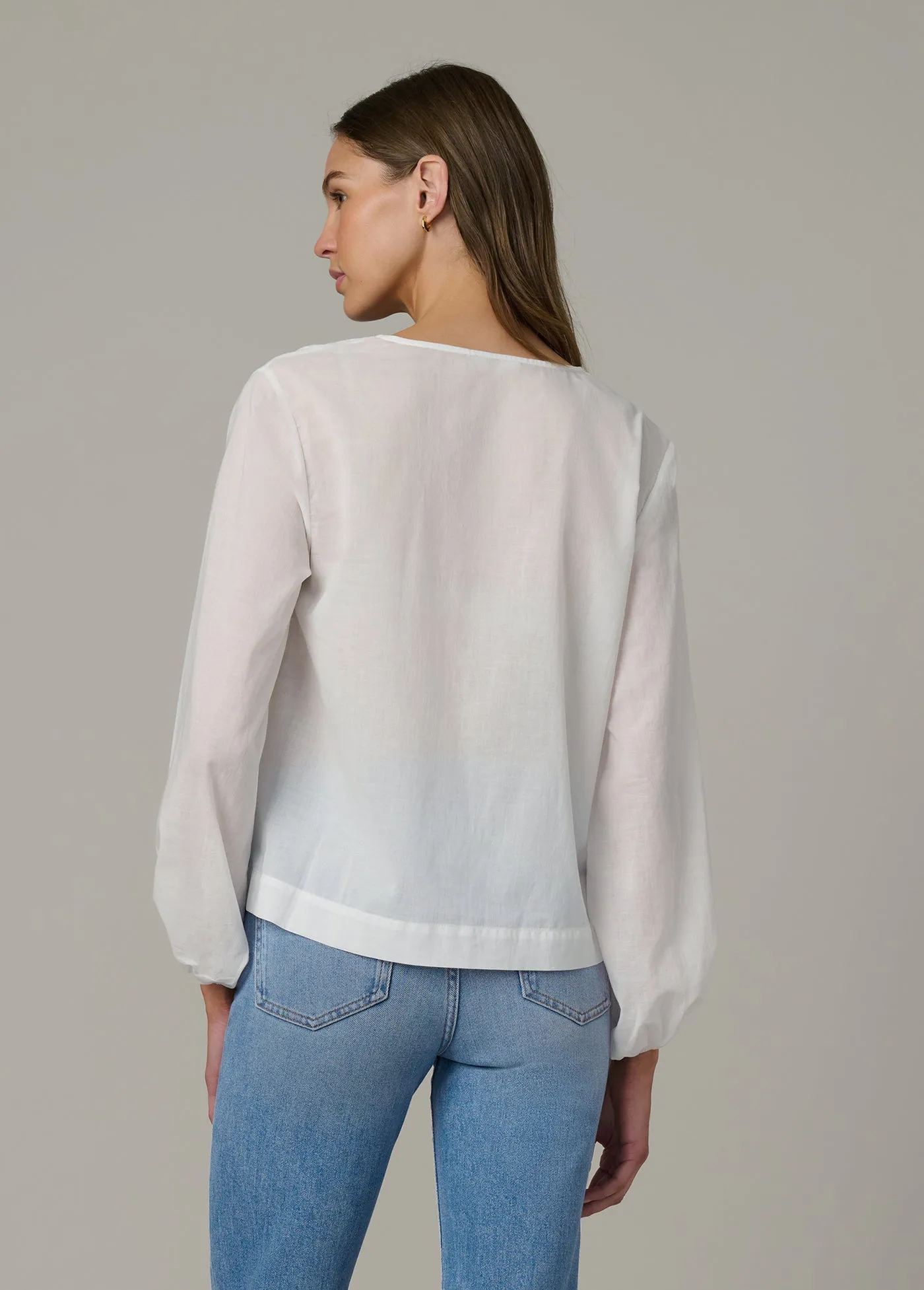 THE CARLI U-NECK BLOUSE sold by Joe's Jeans product image thumbnail 4