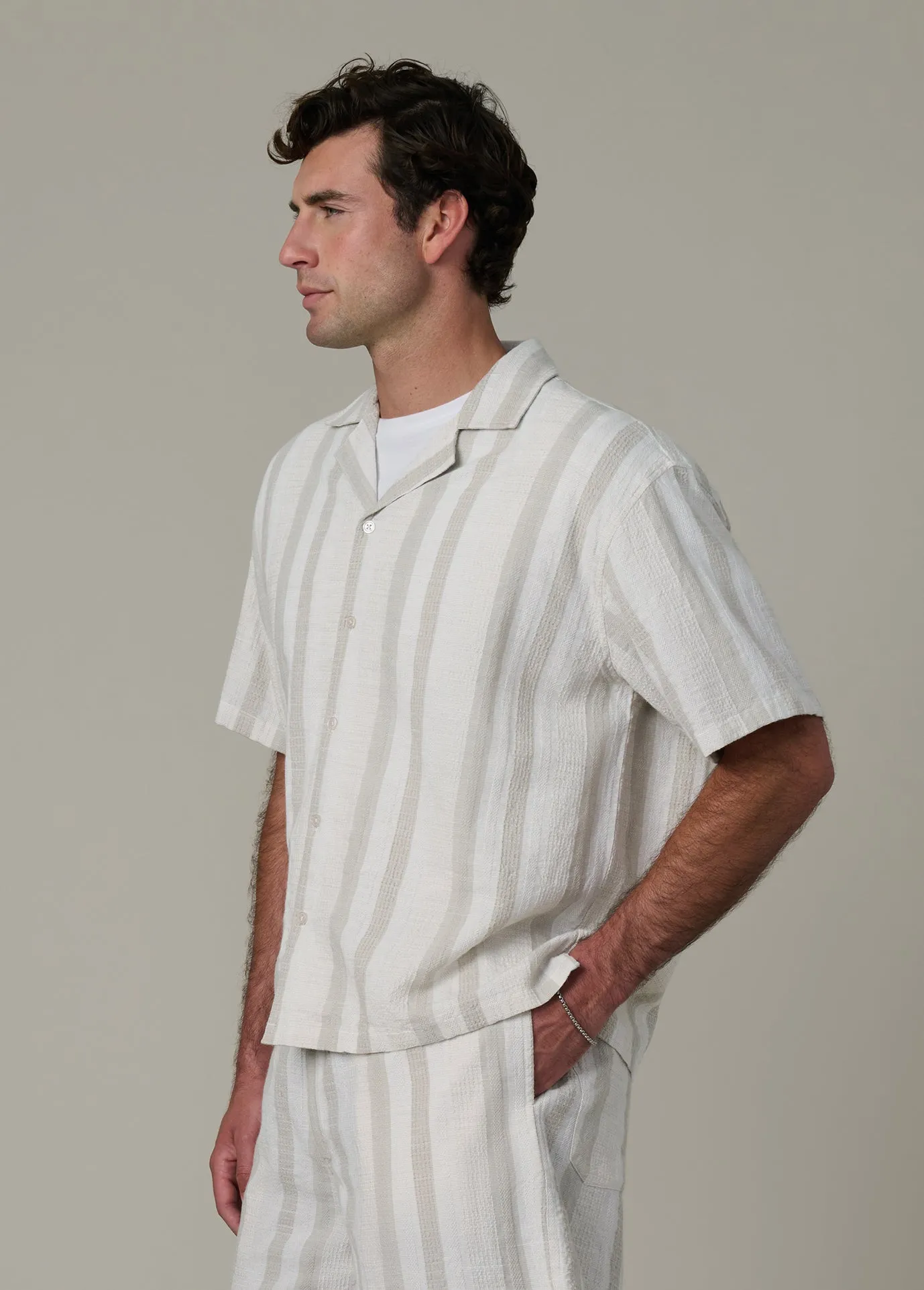 CABANA DOBBY STRIPE SHIRT sold by Joe's Jeans product image thumbnail 3