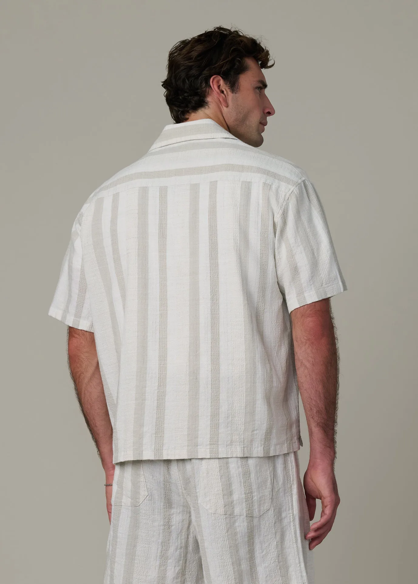CABANA DOBBY STRIPE SHIRT sold by Joe's Jeans product image thumbnail 4