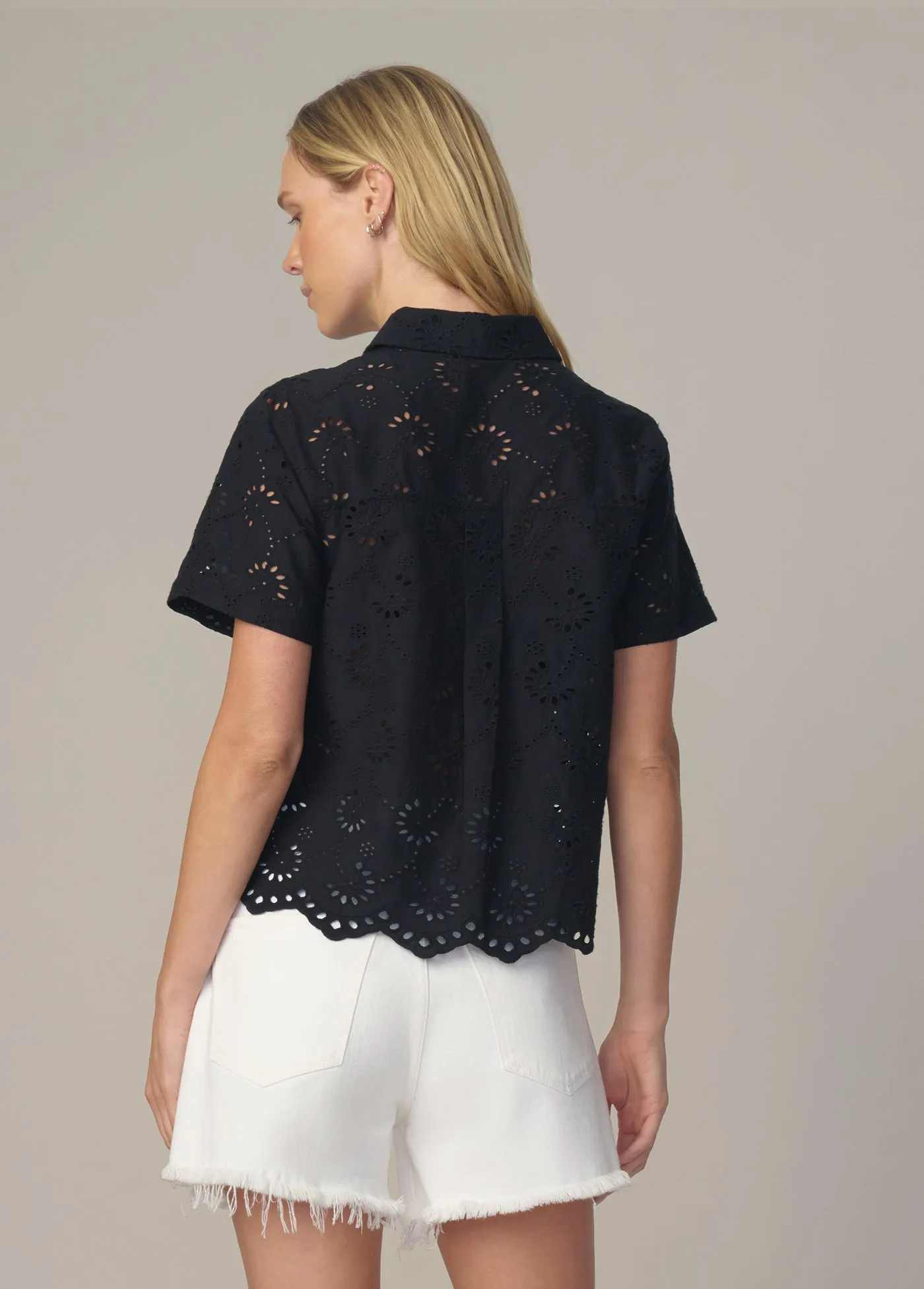 THE EYELET SHORT SLEEVE SHIRT sold by Joe's Jeans product image thumbnail 4