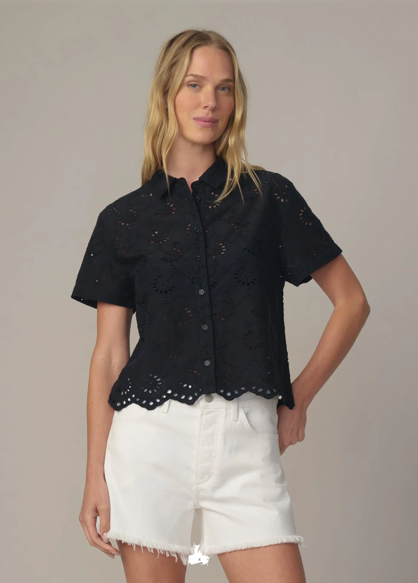 THE EYELET SHORT SLEEVE SHIRT sold by Joe's Jeans
