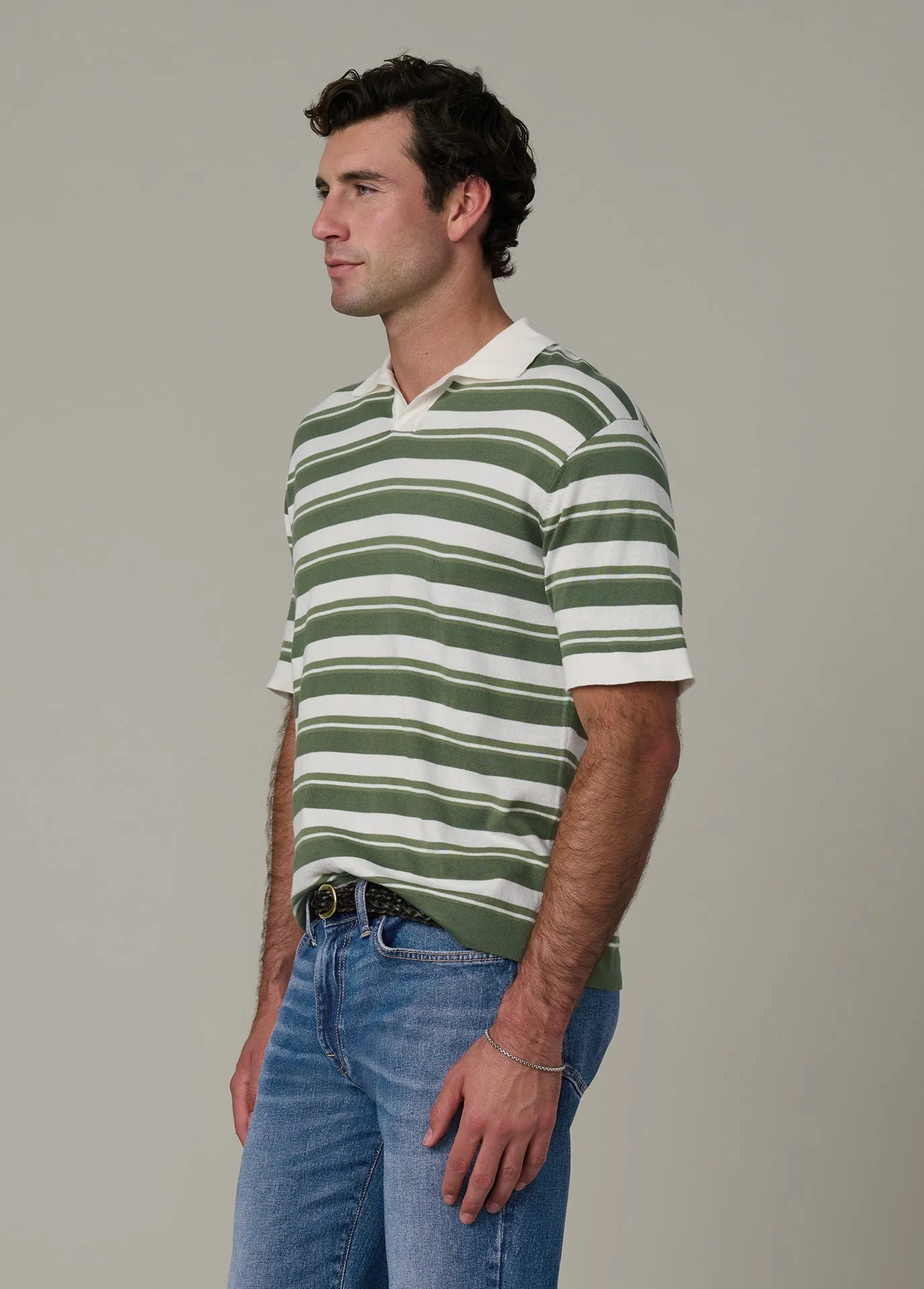 STRIPED CLUB POLO sold by Joe's Jeans product image thumbnail 3