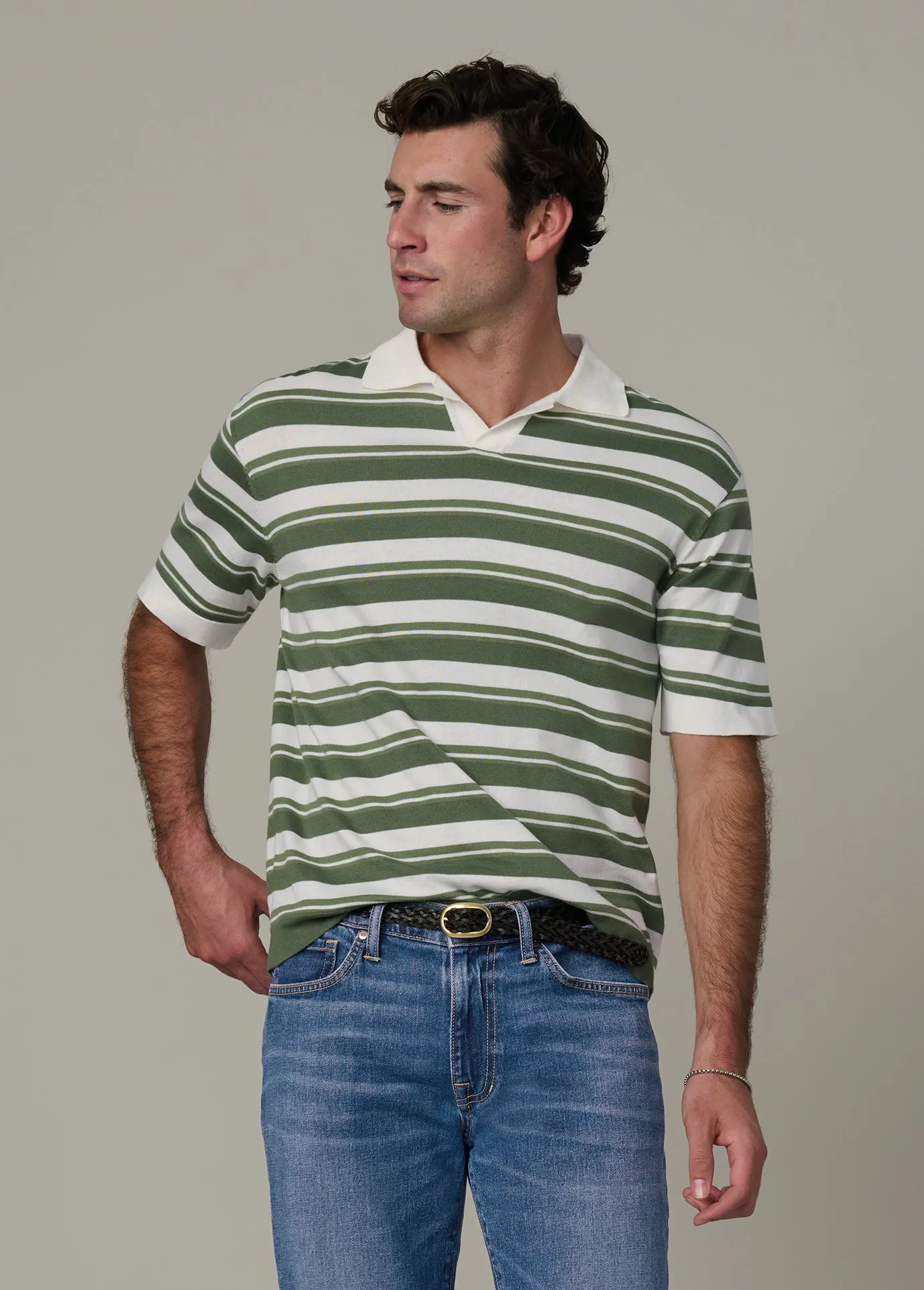 STRIPED CLUB POLO sold by Joe's Jeans
