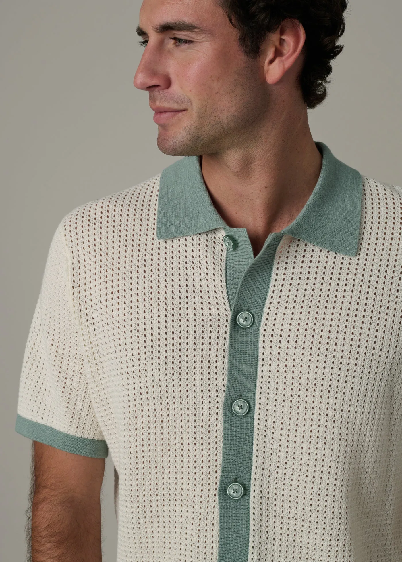 SHORT SLEEVE CROCHET CABANA CARDIGAN sold by Joe's Jeans product image thumbnail 5