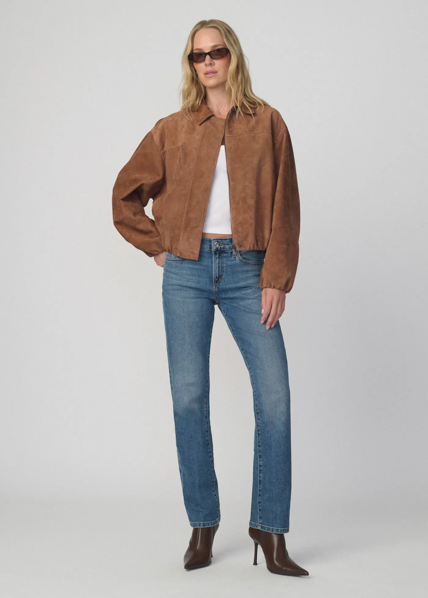 THE BELLA SUEDE BOMBER JACKET sold by Joe's Jeans product image thumbnail 2